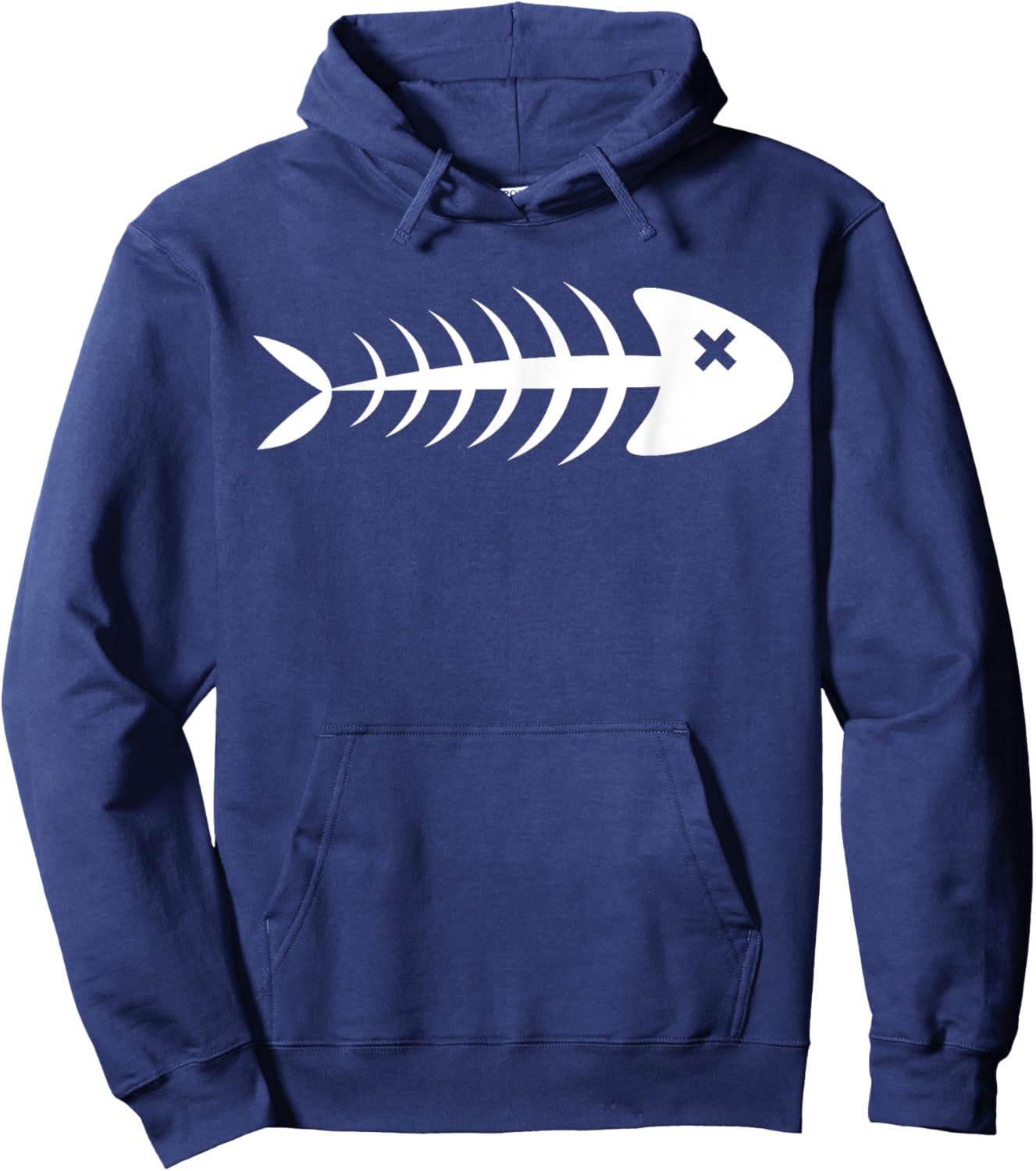 Fish Bones, Graphic Tops - , Women and Kids Hoodie - Hoodie | Navy