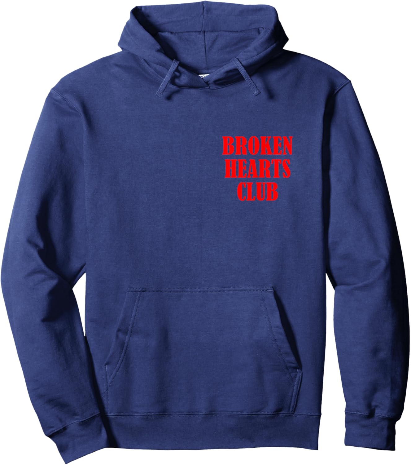 Broken Heart Club Anti Valentine Divorce Breakup Heartbroken Hoodie - Hoodie | Navy
