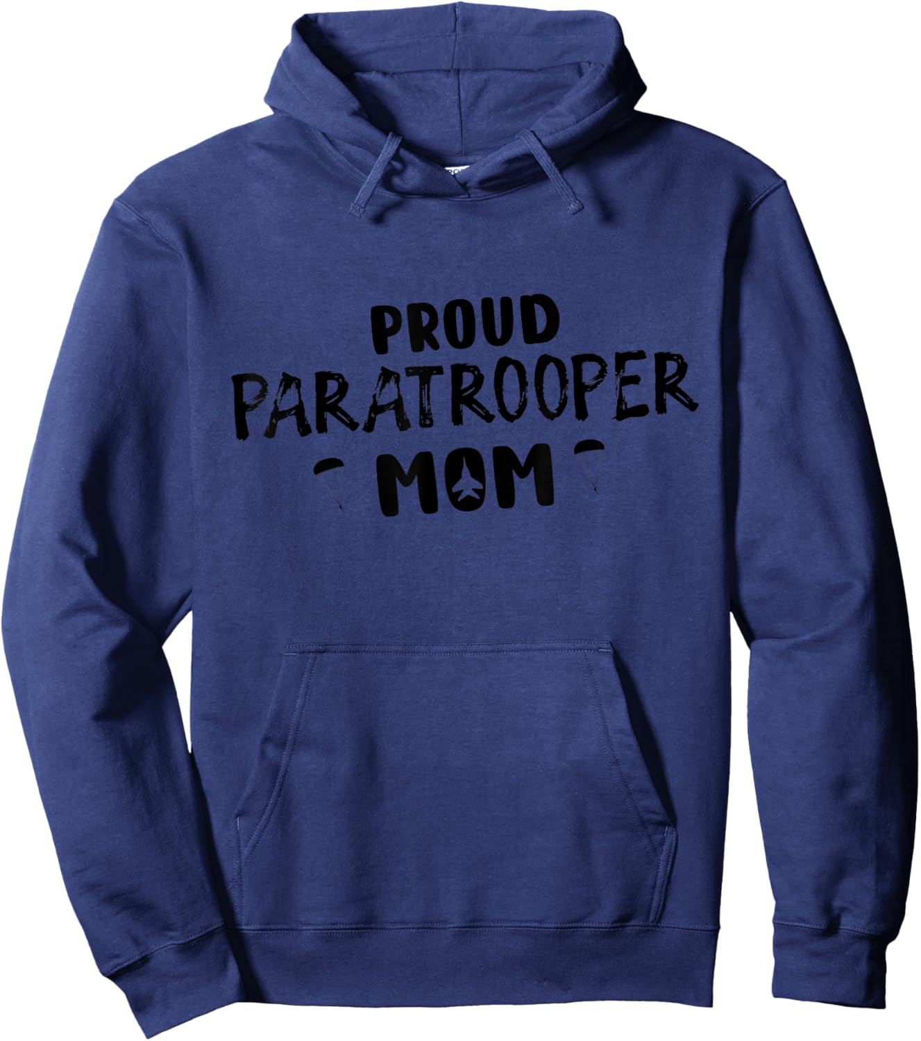 Proud Paratrooper Mom Airborne Army Hoodie - Hoodie | Navy