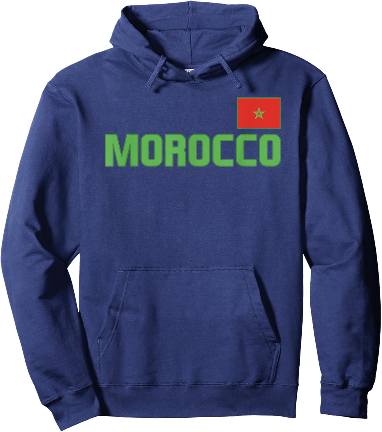Morocco Flag Moroccan Pride International Country Hoodie - Hoodie | Navy