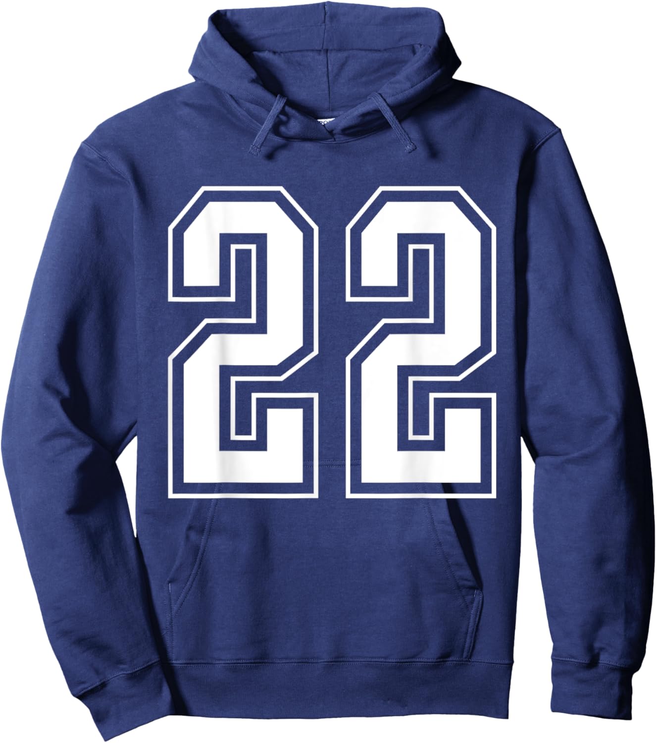 Varsity Jersey Number 22 Hoodie - Hoodie | Navy