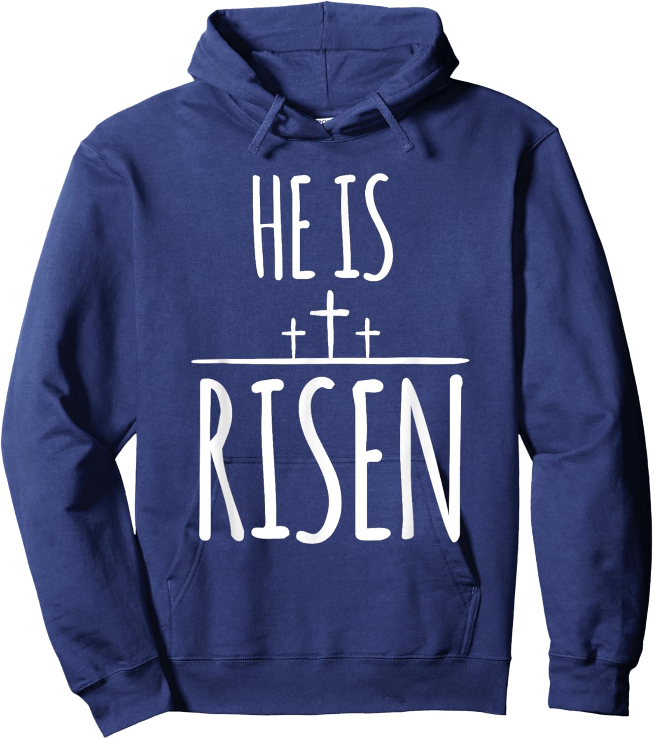 Christian Easter Shirt for Faith Believers He Is Risen Hoodie - Hoodie | Navy