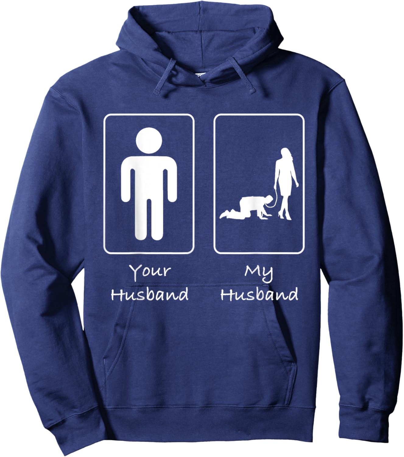 Your Husband My Husband Submissive T Shirt Munch Kink Hoodie - Hoodie | Navy