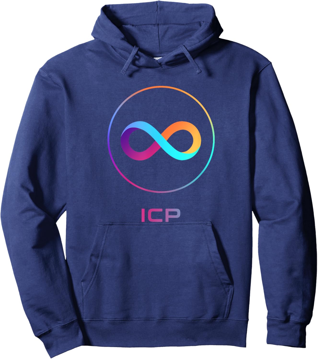 ICP Crypto DFINITY Internet Computer Cryptocurrency Token Hoodie - Hoodie | Navy