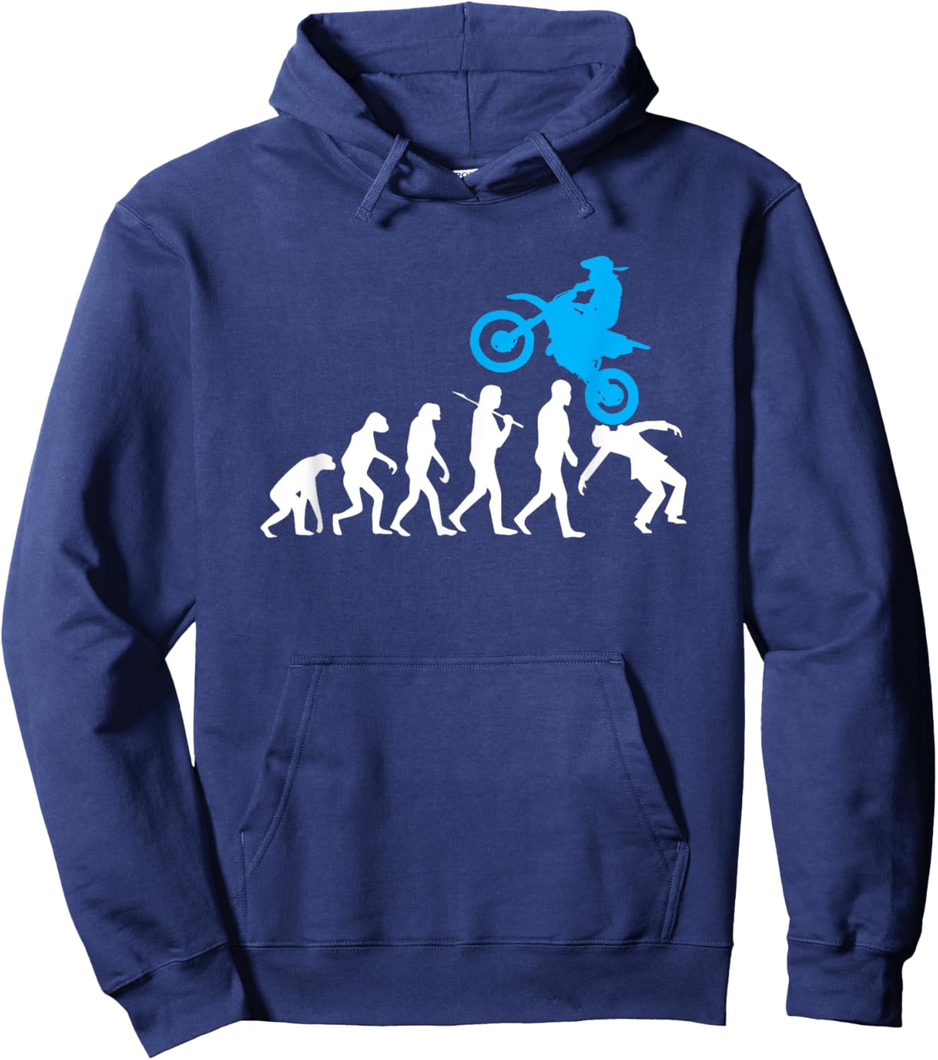 Funny Dirt Bike Evolution Braap MX Motocross Rider Boys Hoodie - Hoodie | Navy