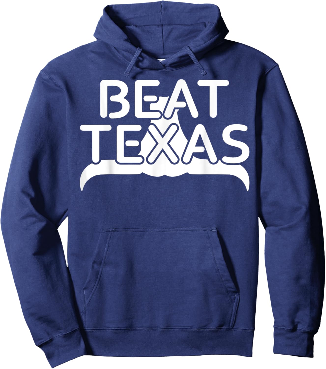 Beat Texas Horns Down Oklahoma Texas Red River Hoodie - Hoodie | Navy