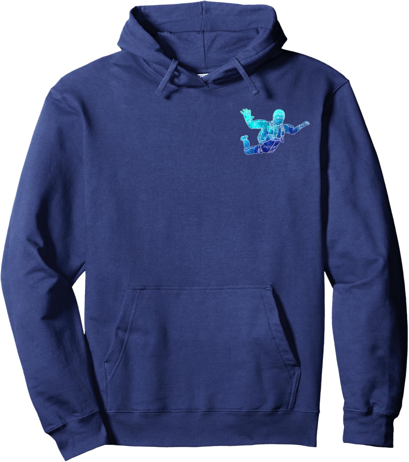 Skydiver Parachute Wingsuit & Wind Tunnel Jumping Free Fall Hoodie - Hoodie | Navy