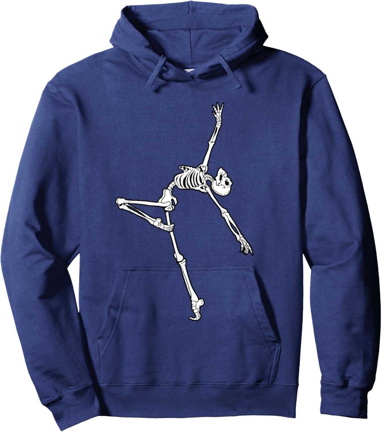 Dancing Skeleton Halloween Ballet Dance Pose Hoodie - Hoodie | Navy