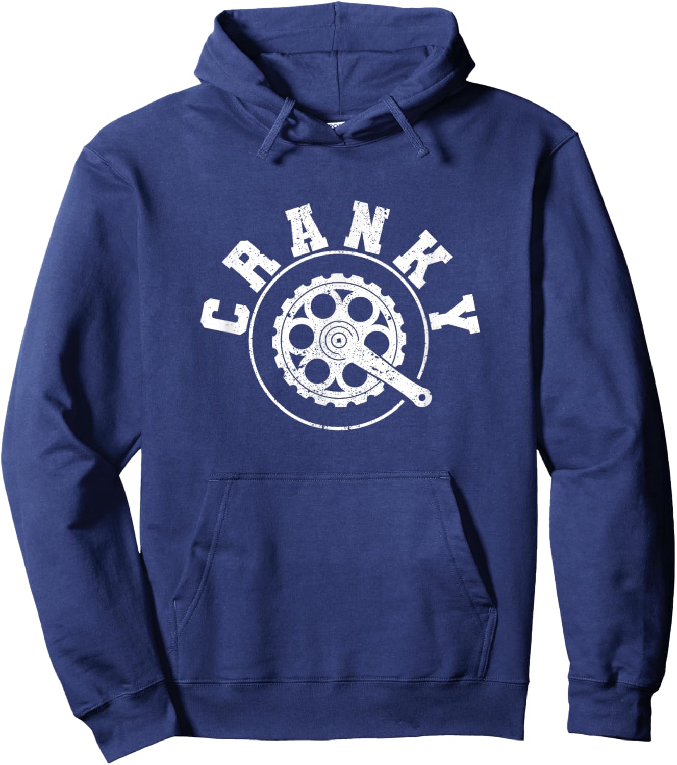 Cranky Funny Bicycle Lover Crank Cycling Biker Mountain Bike Hoodie - Hoodie | Navy