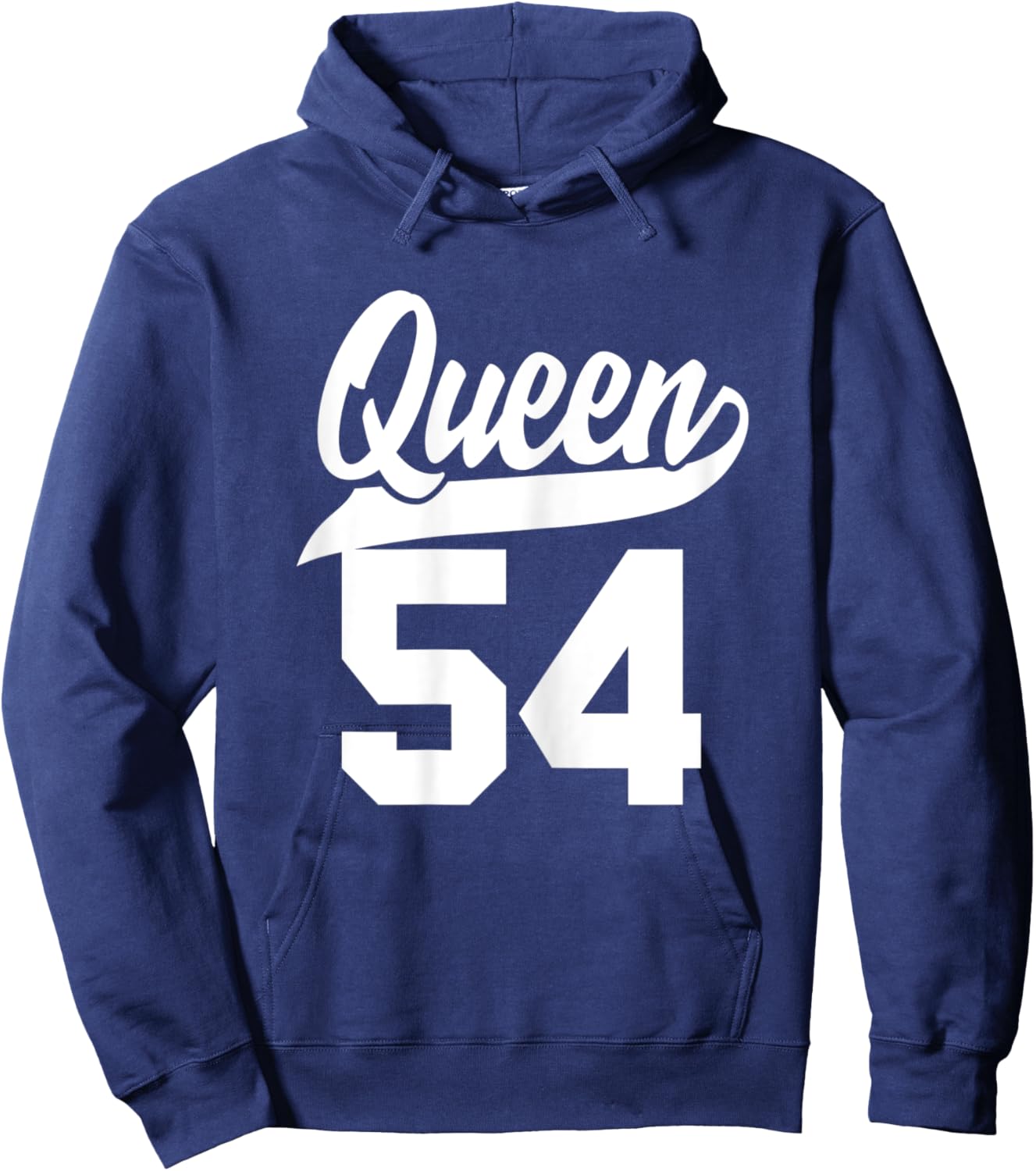 54th Birthday Girls Queen Cute Woman 54 years old vintage Hoodie - Hoodie | Navy