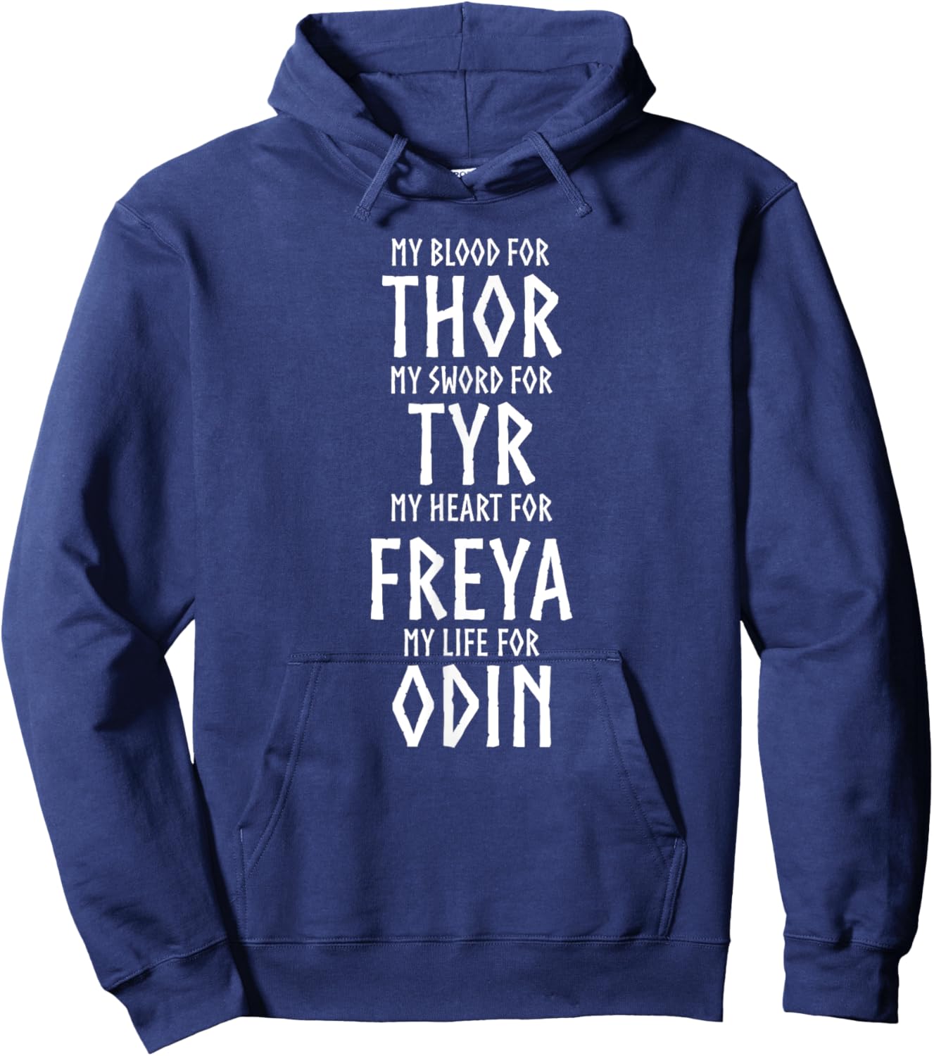 Norse Viking Gods - Thor Tyr Freya Odin - Nordic Mythology Hoodie - Hoodie | Navy