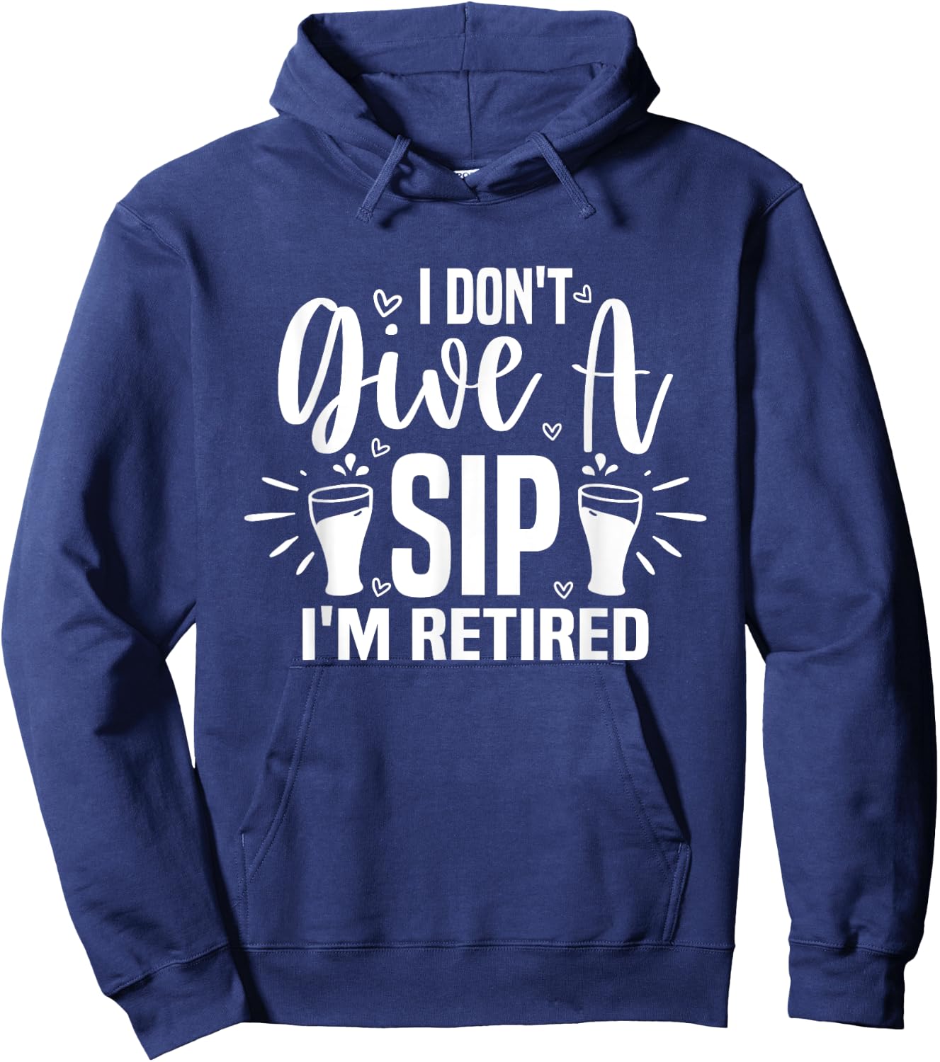 Retired Pension Annuity Men Women Funny Retirement Hoodie - Hoodie | Navy