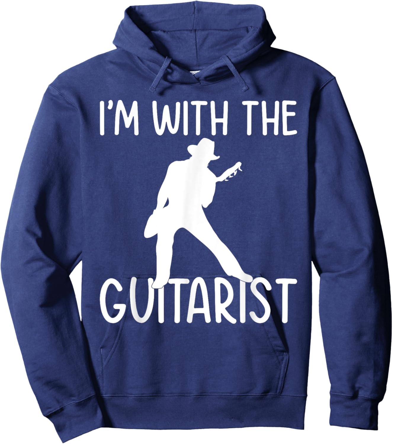 Im with the Guitarist Music Instrument Couple Guitar Player Hoodie - Hoodie | Navy