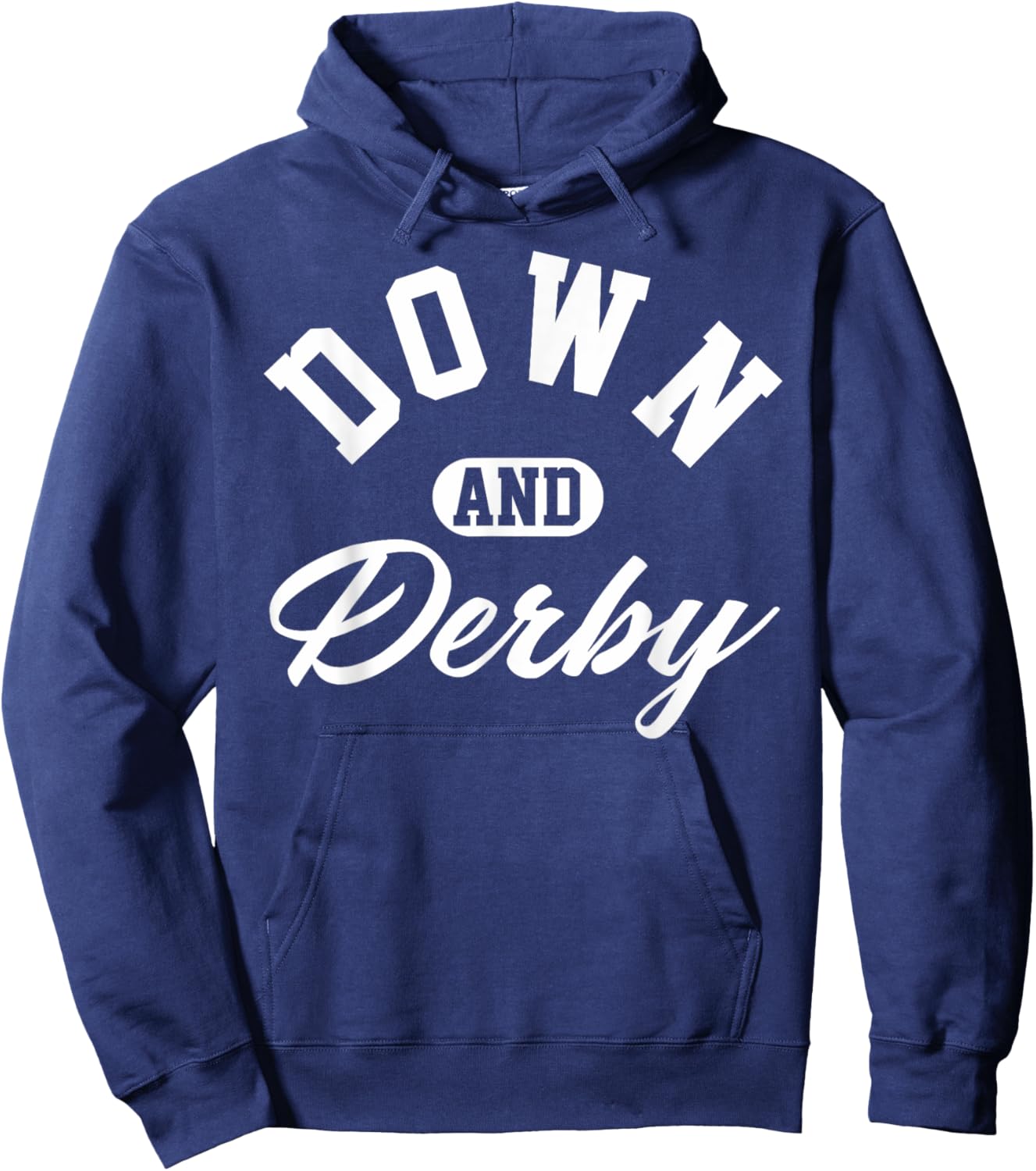 Funny Horse Racing Vintage Down & Derby KY Derby Horse Hoodie - Hoodie | Navy