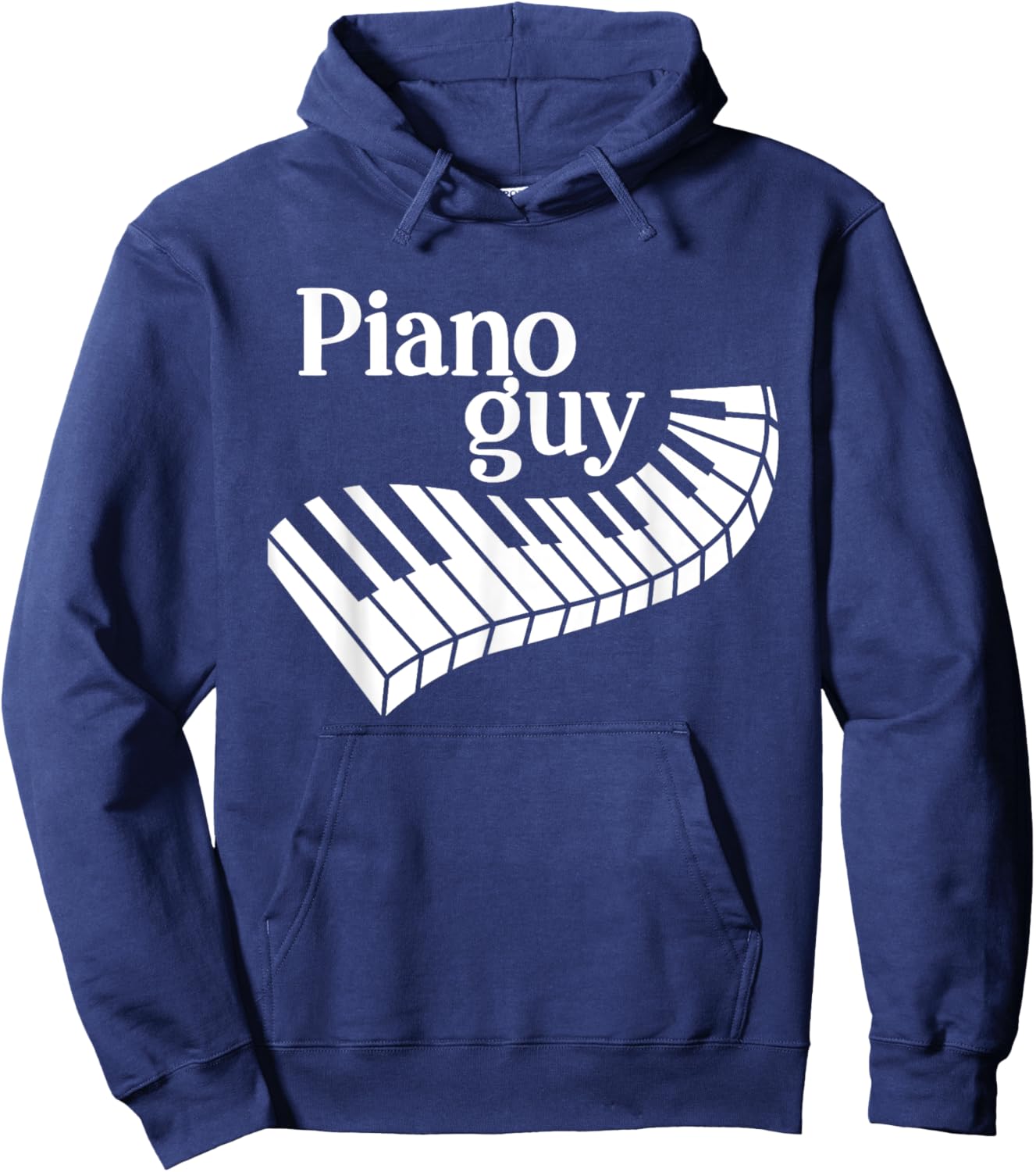 Piano Guy Artistic Piano Keys Keyboard Player Piano Guy Hoodie - Hoodie | Navy