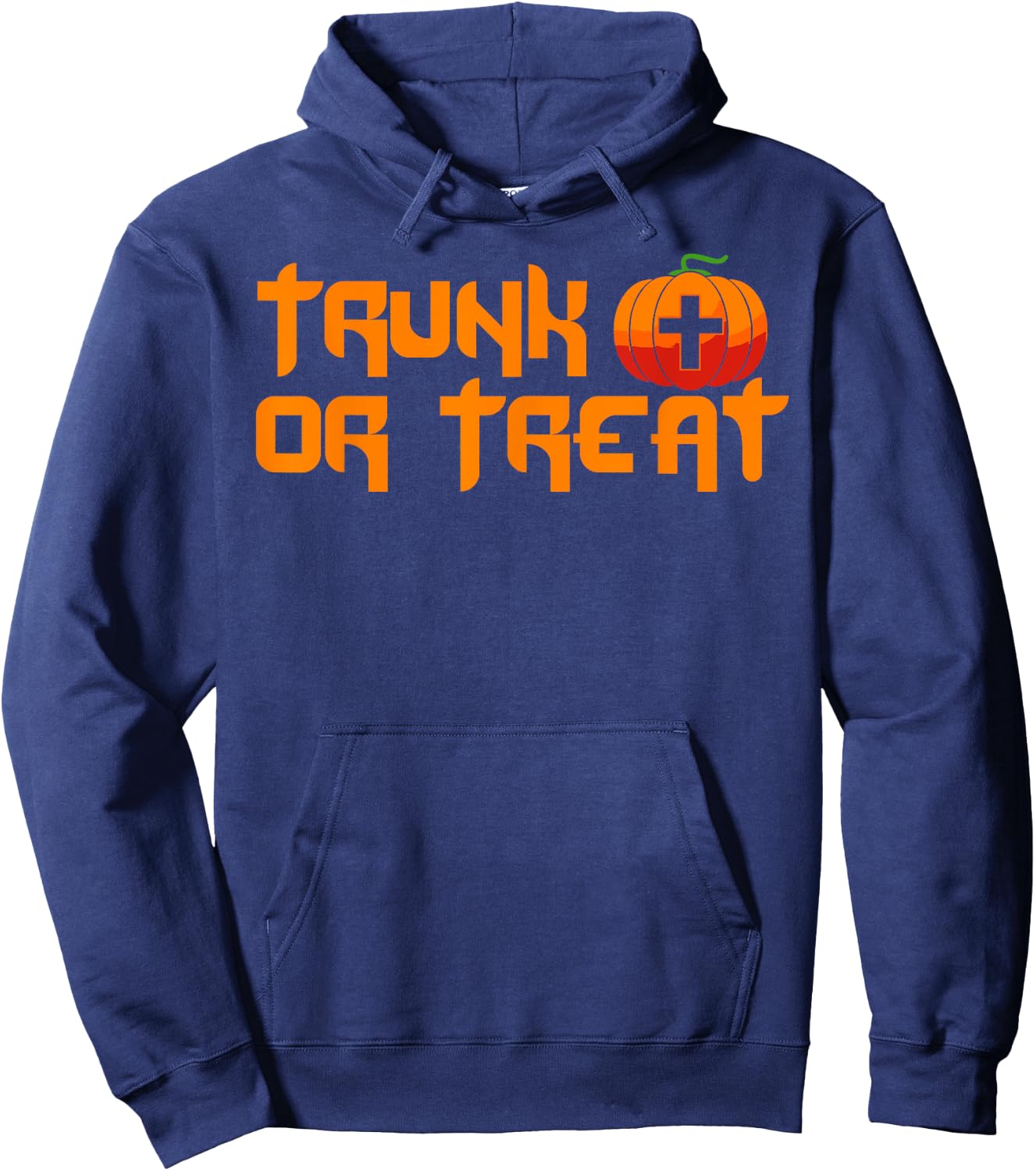 Trunk Or Treat Halloween Costume Christian Pumpkin Church Hoodie - Hoodie | Navy