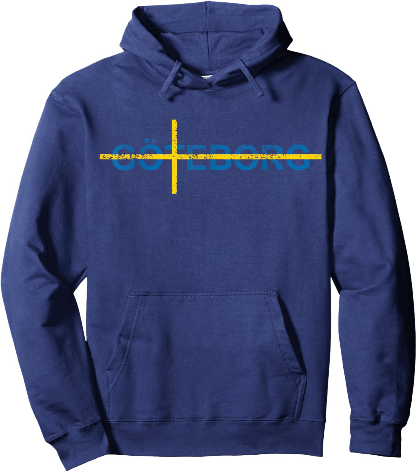 Göteborg Gothenburg Sweden Flag Swede Pride Travel Swedish Hoodie - Hoodie | Navy