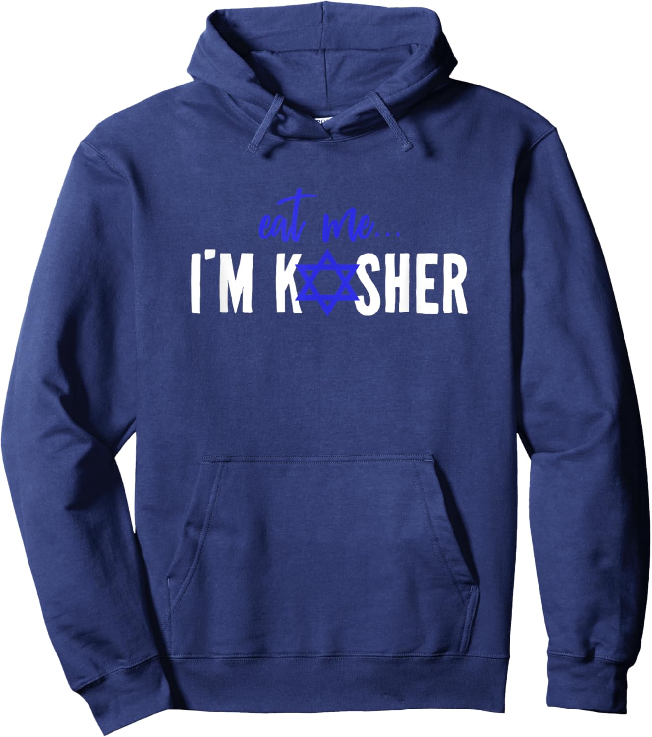 Eat Me I'm Kosher Jew Hanukkah Hebrew Cook Chef Cooking Hoodie - Hoodie | Navy