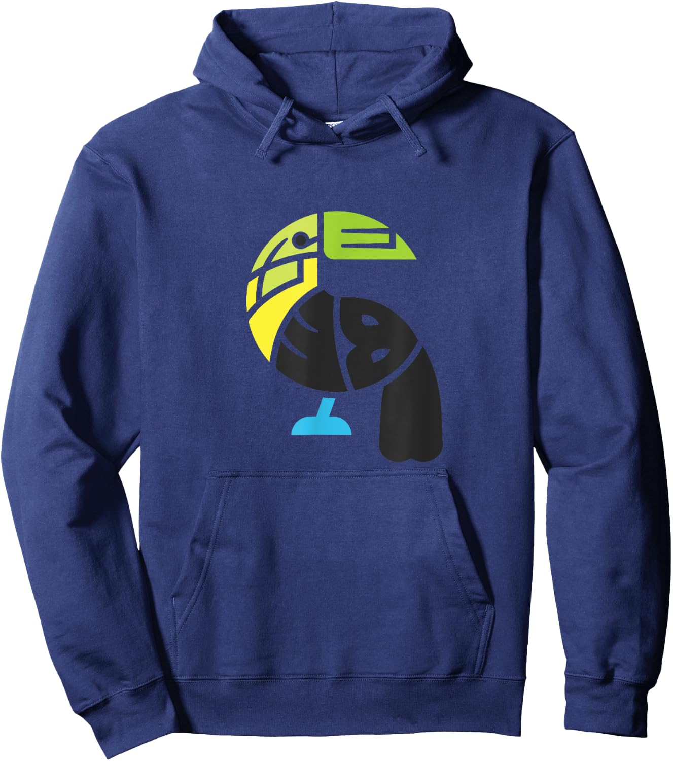 Belize Toucan Colorful Word Art - Funny Animal Hoodie - Hoodie | Navy