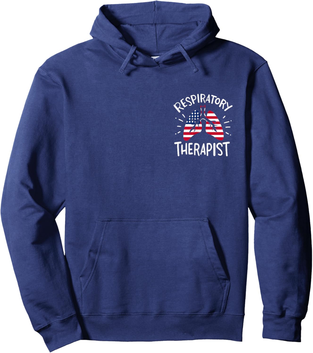 America Lung RT Respiratory Therapy Care Nurse and Doctor Hoodie - Hoodie | Navy