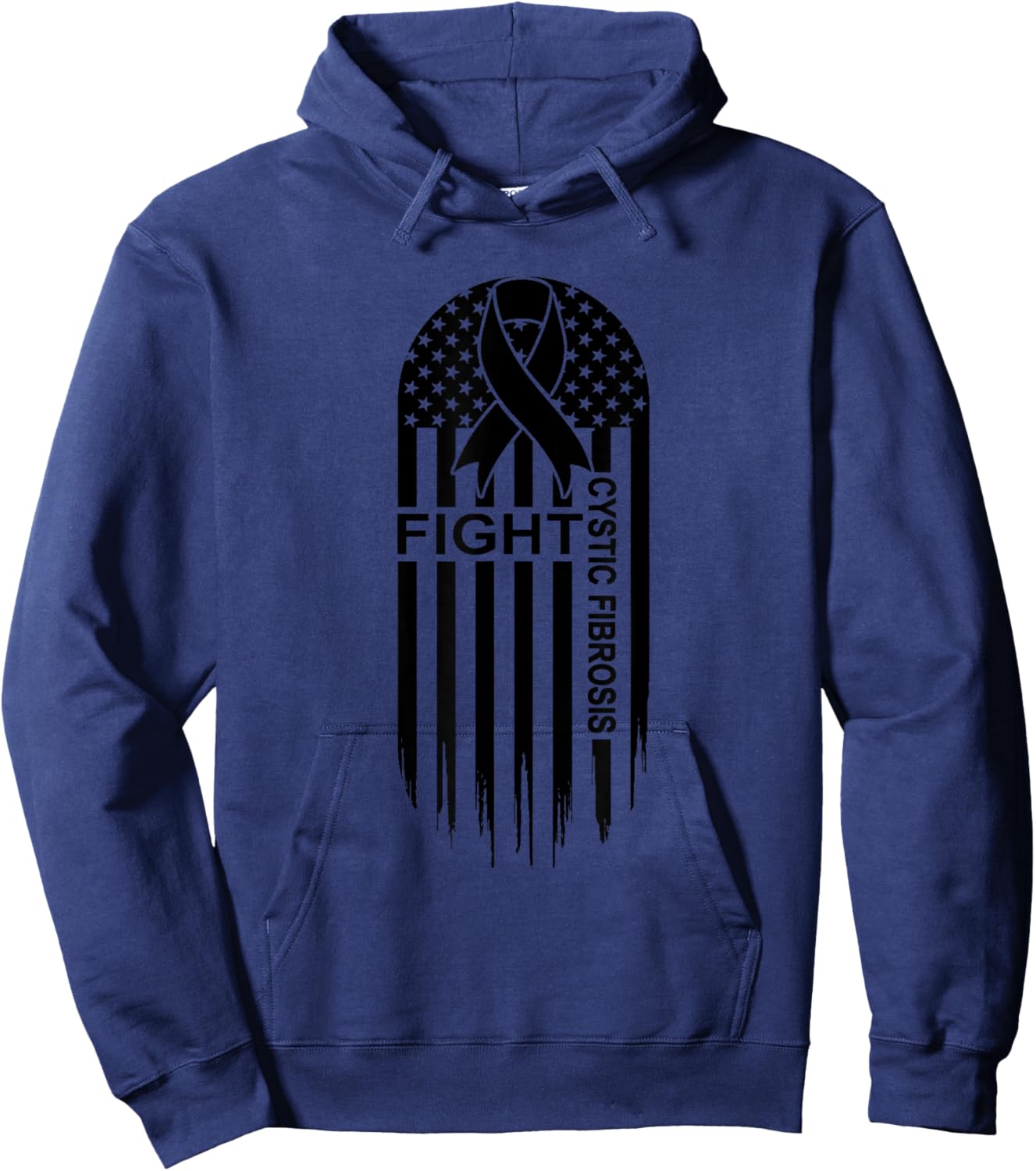 Cystic Fibrosis Awareness Pulmonary Fibrosis Pulmonologist Hoodie - Hoodie | Navy