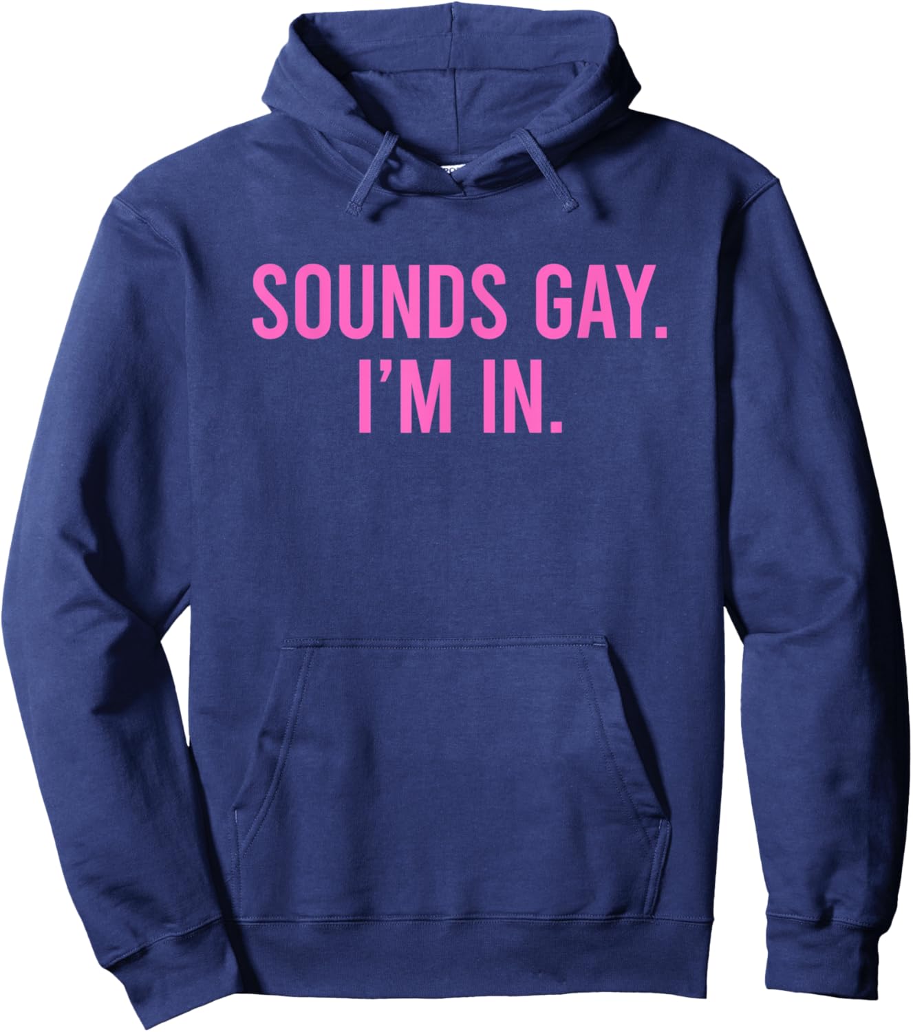 Sounds Gay I'm In Hoodie - Hoodie | Navy