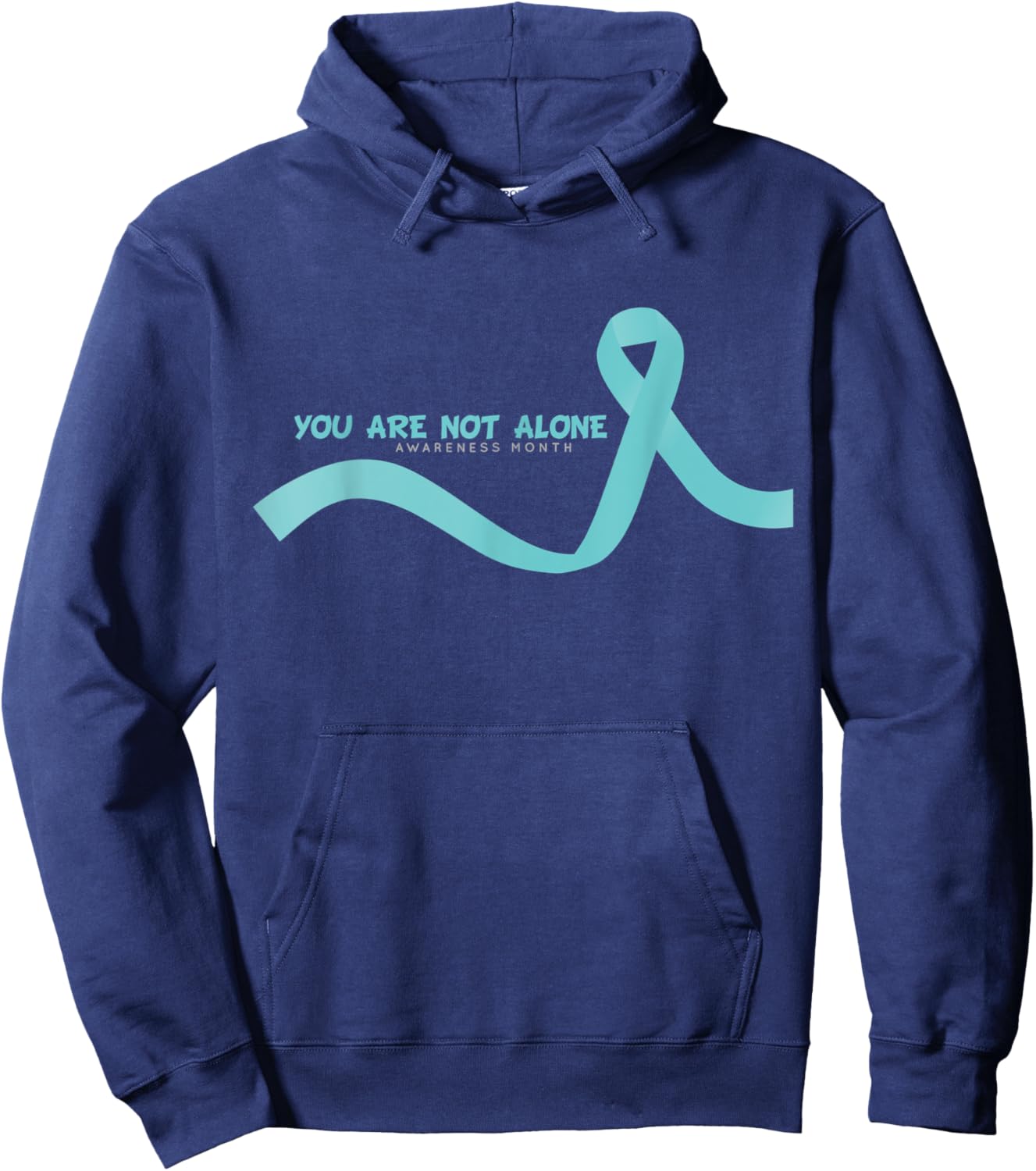 Sexual Assault Awareness Month April - You are not alone Hoodie - Hoodie | Navy