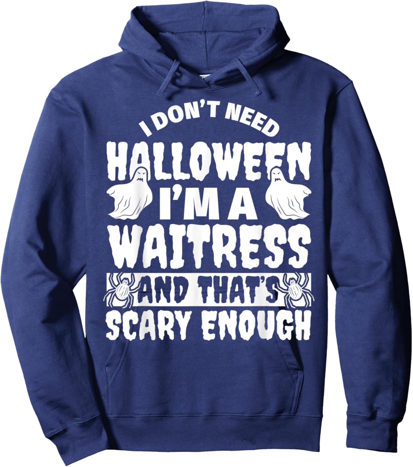 WAITRESS Halloween Funny Hoodie - Hoodie | Navy