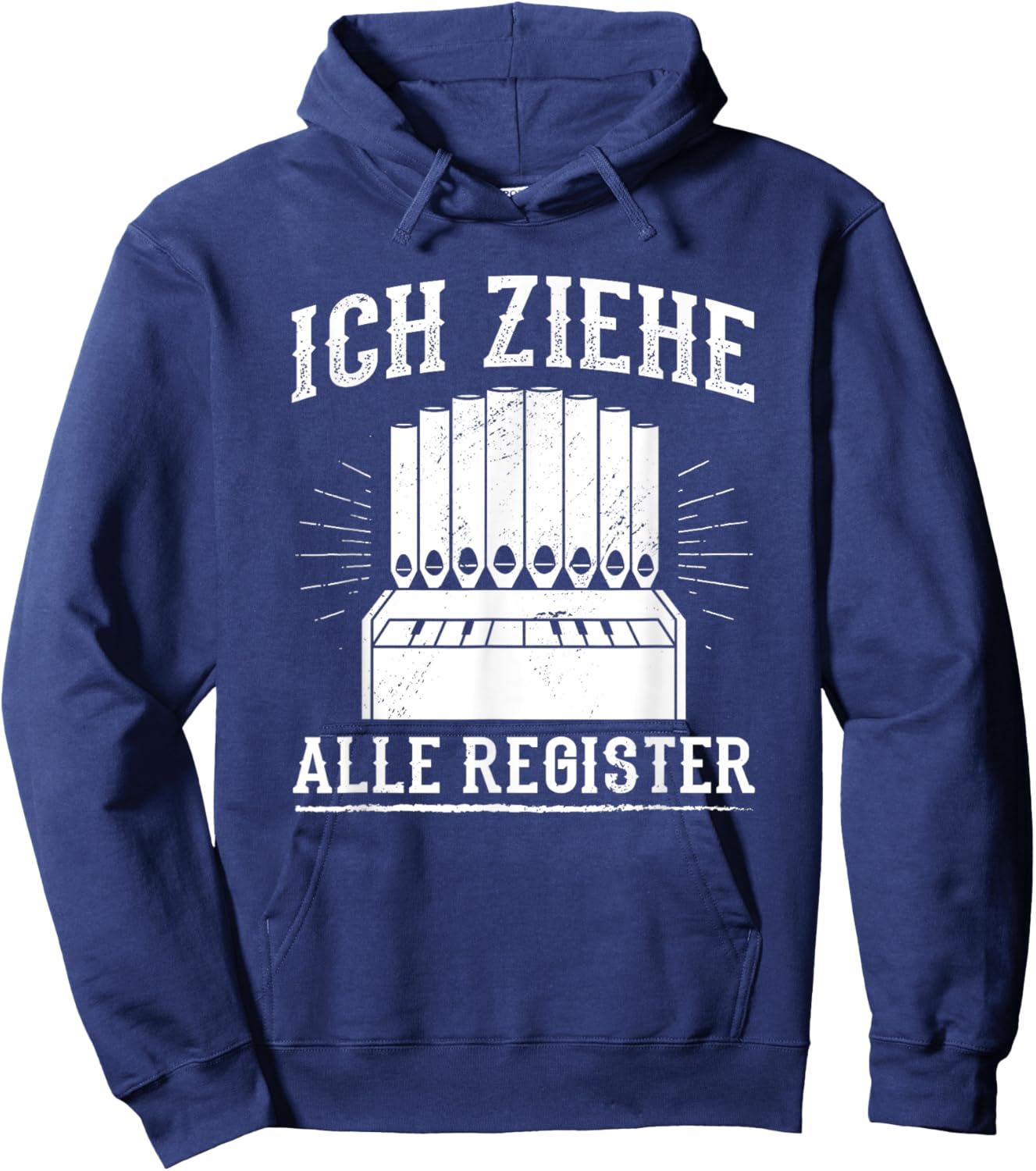 Ziehe Alle Register Organ Organ Player Church Music Organist Hoodie - Hoodie | Navy