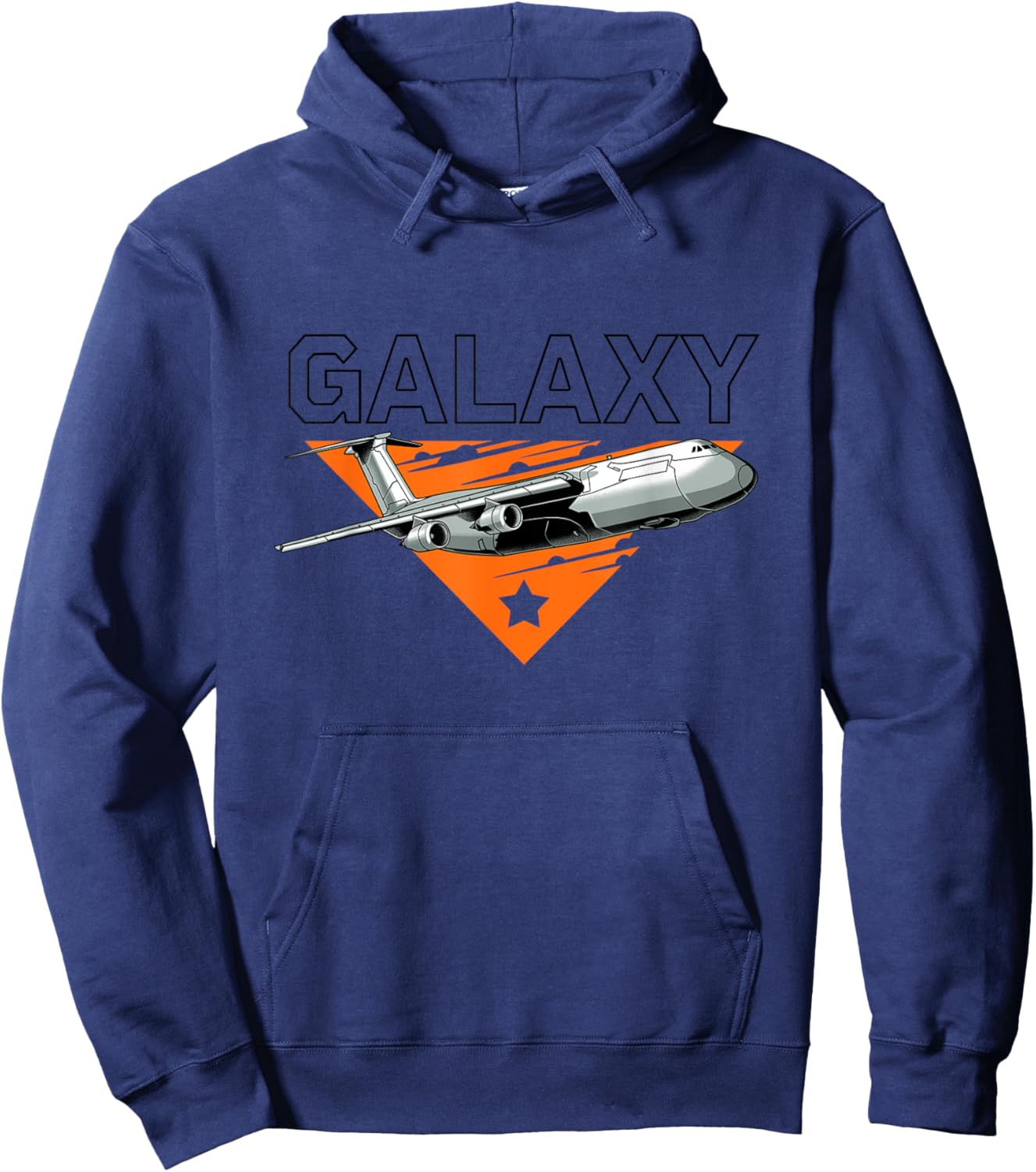 Galaxy C-5 Super Heavy Military Cargo Aircraft Hoodie - Hoodie | Navy