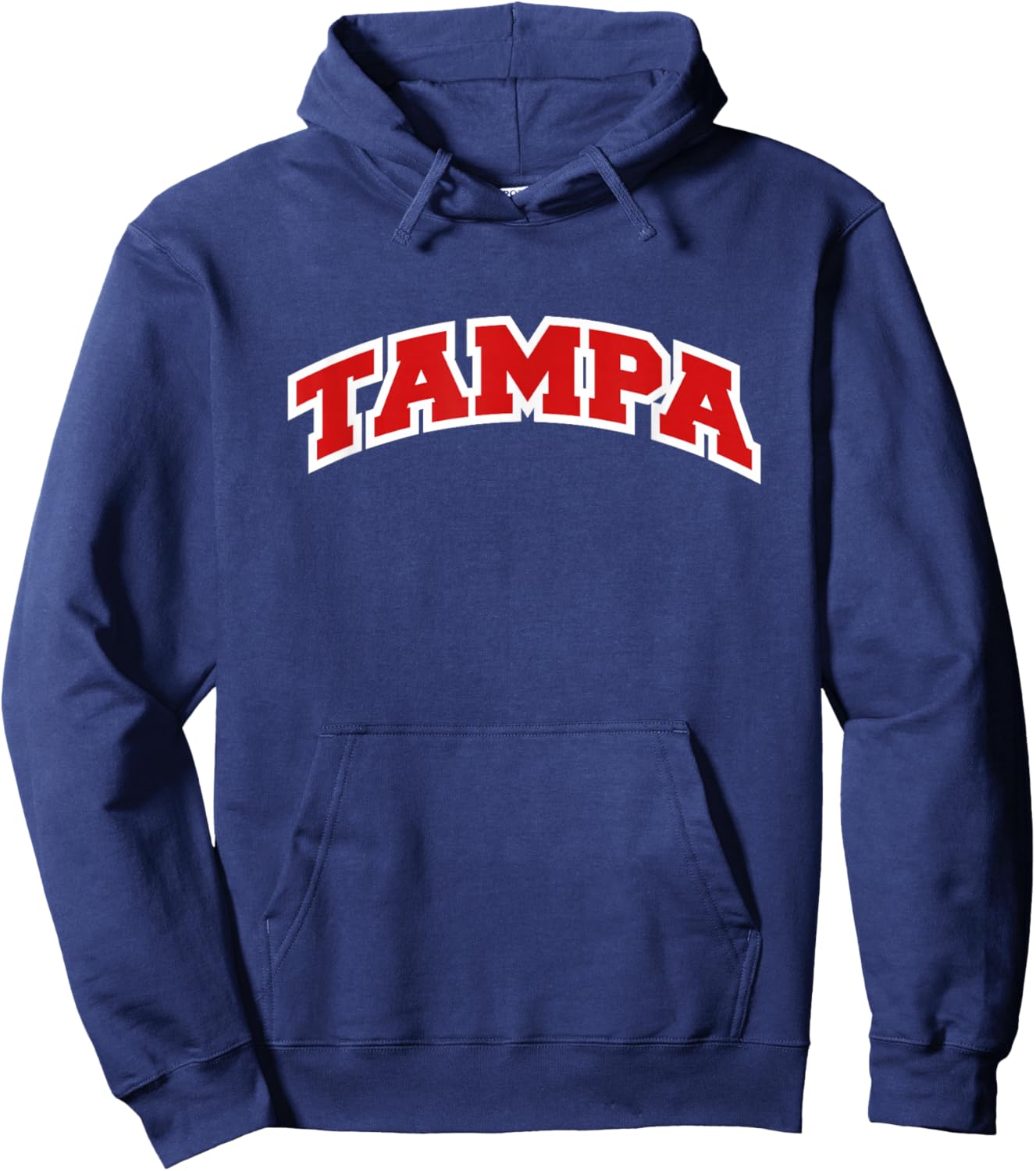 Tampa Florida Varsity Style Vintage Hoodie - Hoodie | Navy