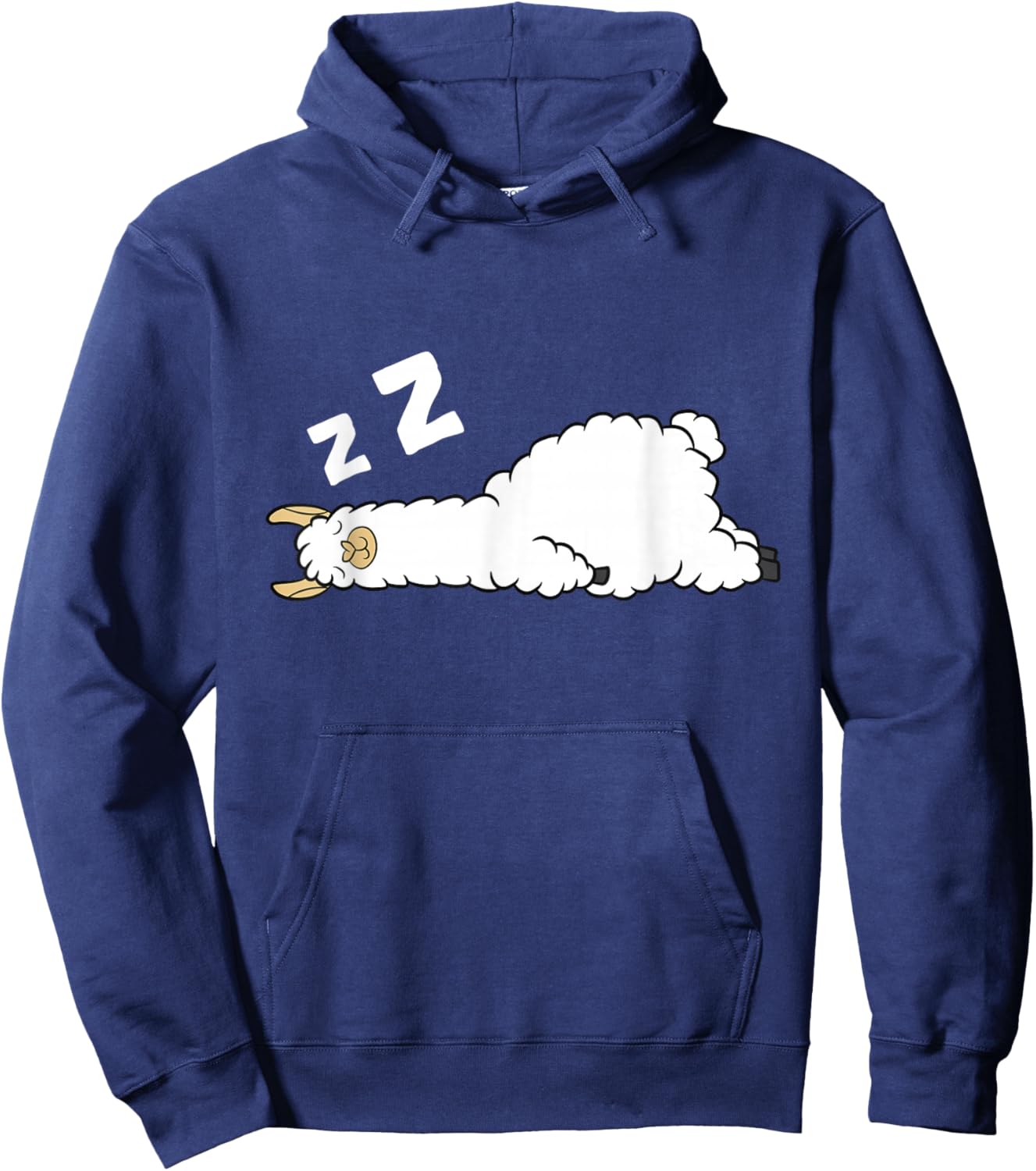 Llama Sleeping Tired Llama Pajama Love Llamas Hoodie - Hoodie | Navy