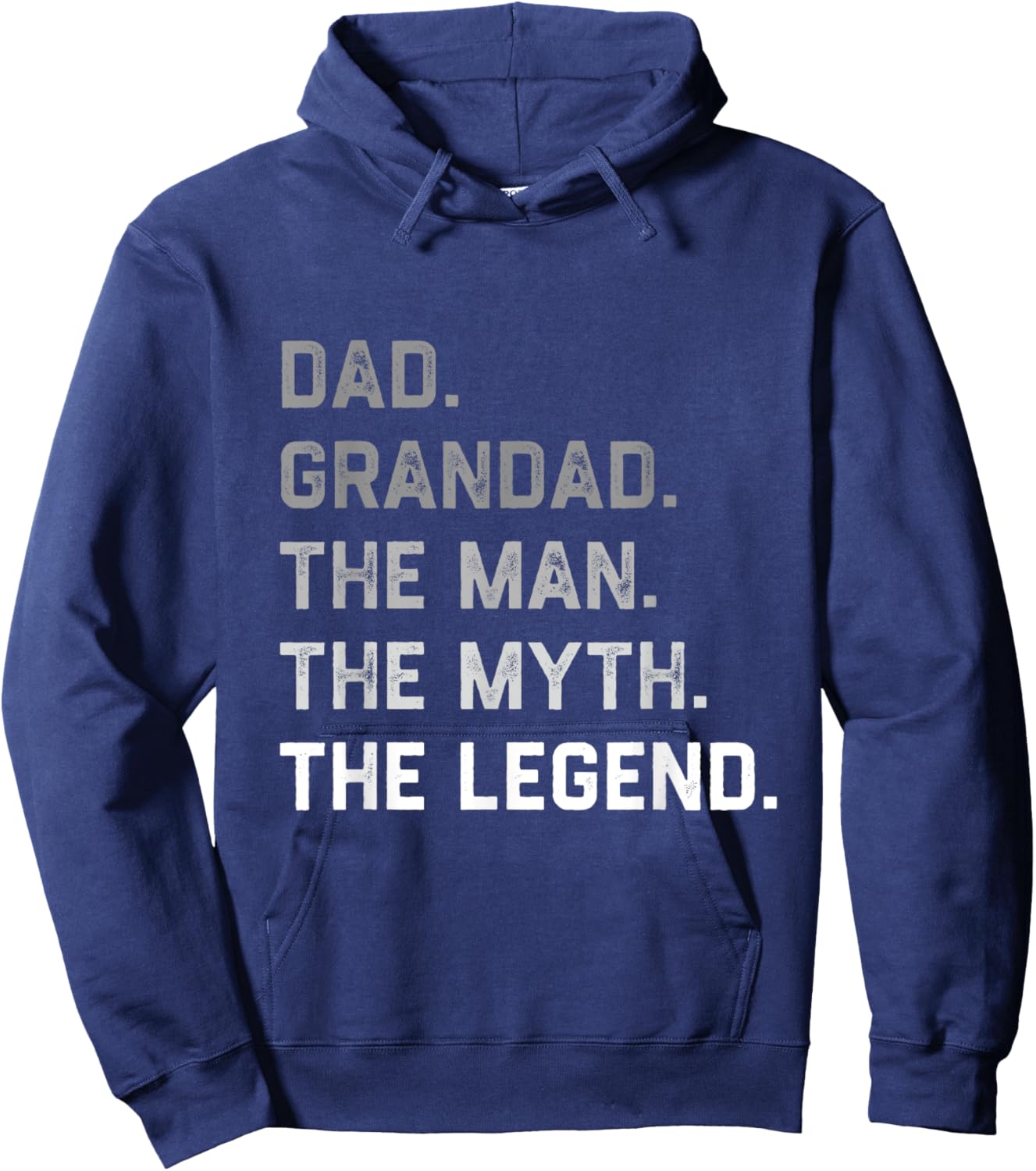 Dad Grandad the Man the Myth Legend Father’s Day Christmas Hoodie - Hoodie | Navy