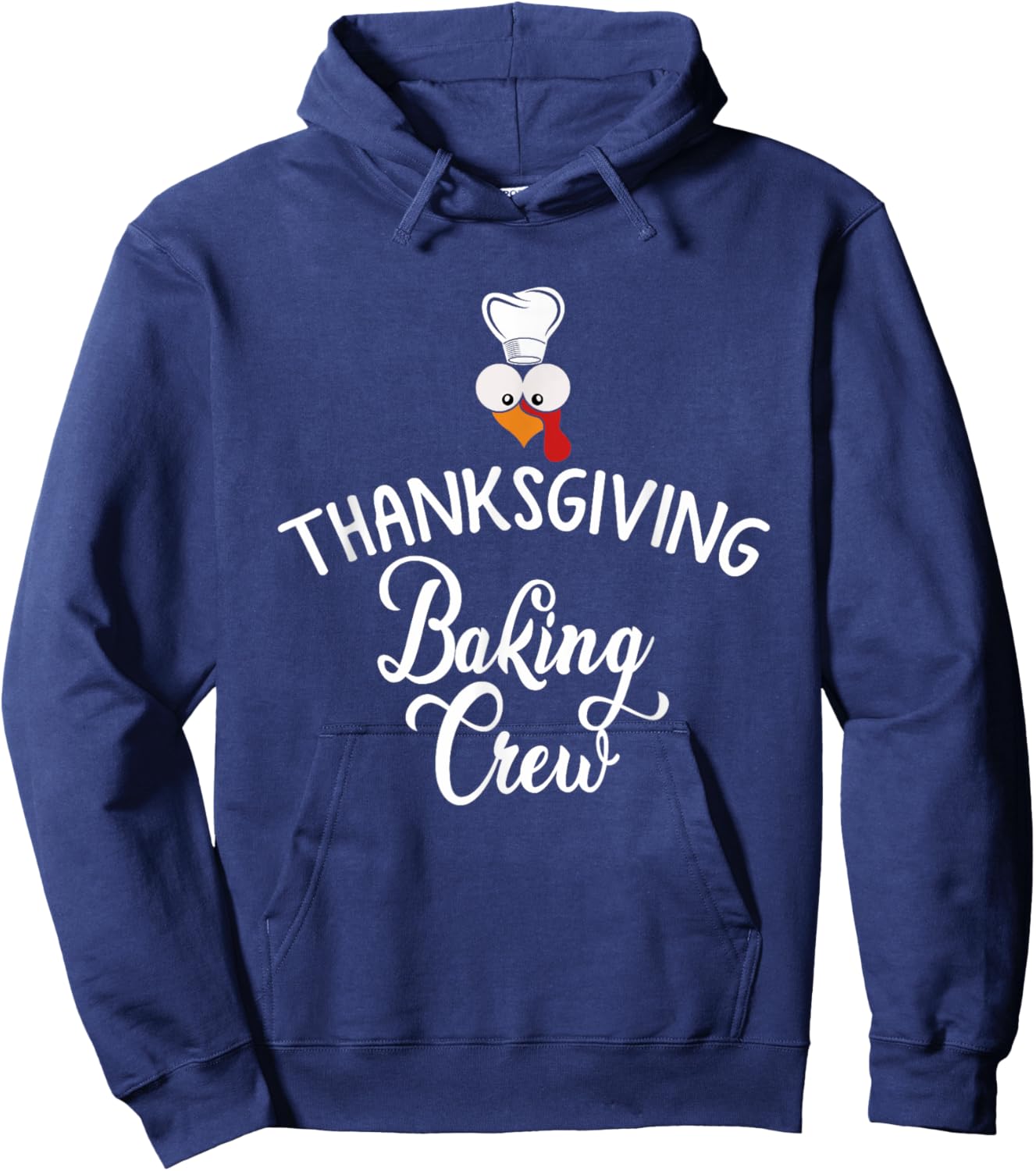 Thanksgiving Baking Crew Turkey Thakful Hoodie - Hoodie | Navy