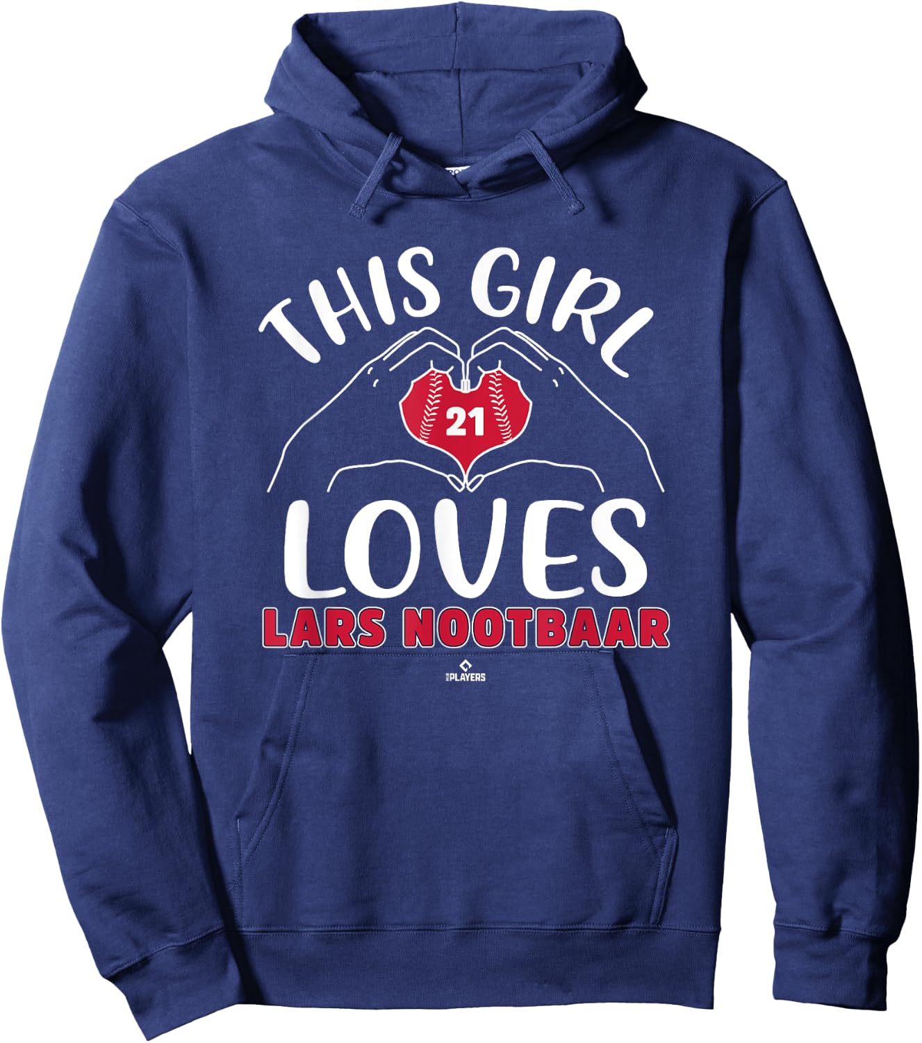 This Girl Loves Lars Nootbaar St Louis MLBPA Hoodie - Hoodie | Navy