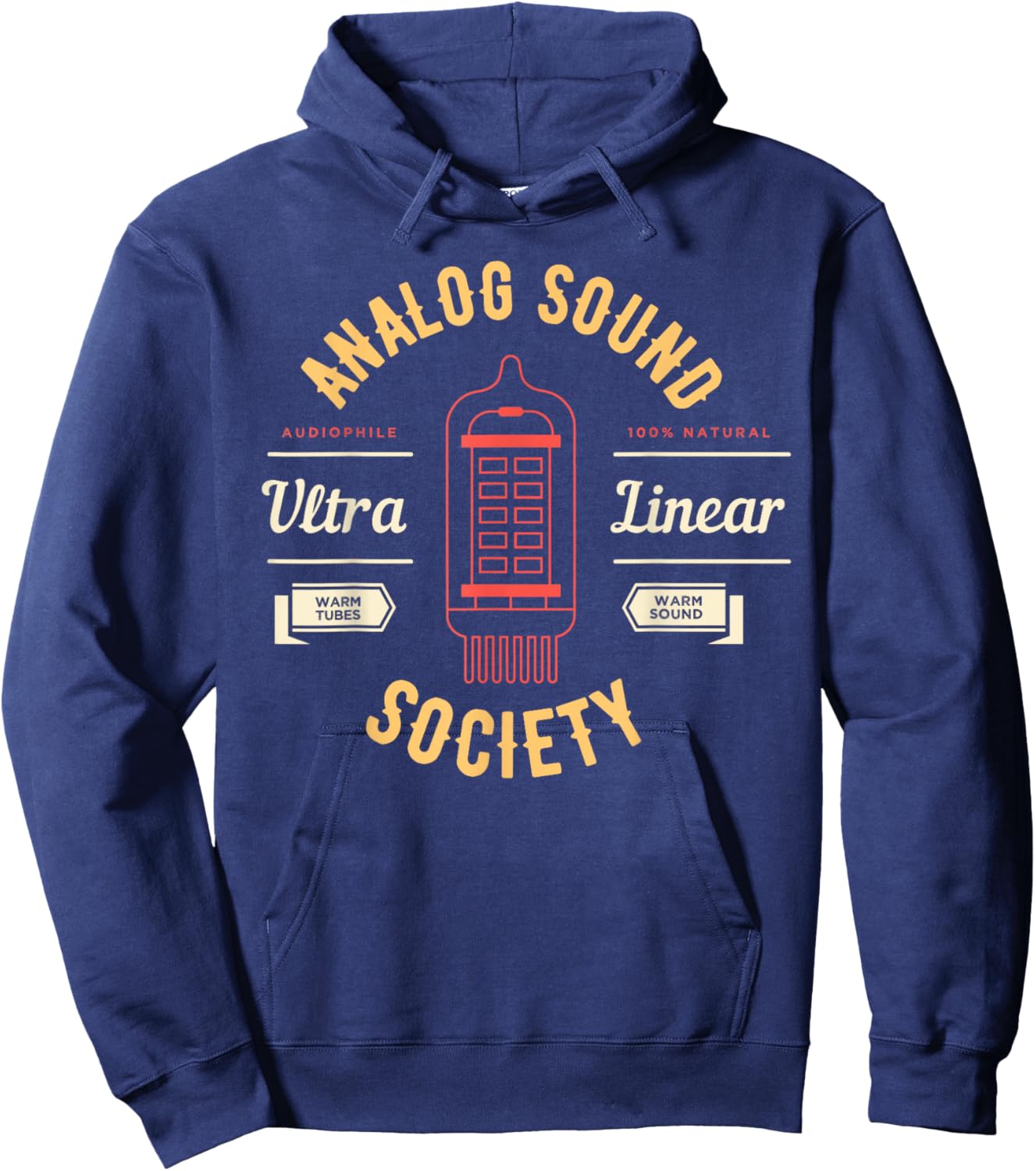 Analog Sound Society Audiophile Music HiFi Vinyl Collector Hoodie - Hoodie | Navy