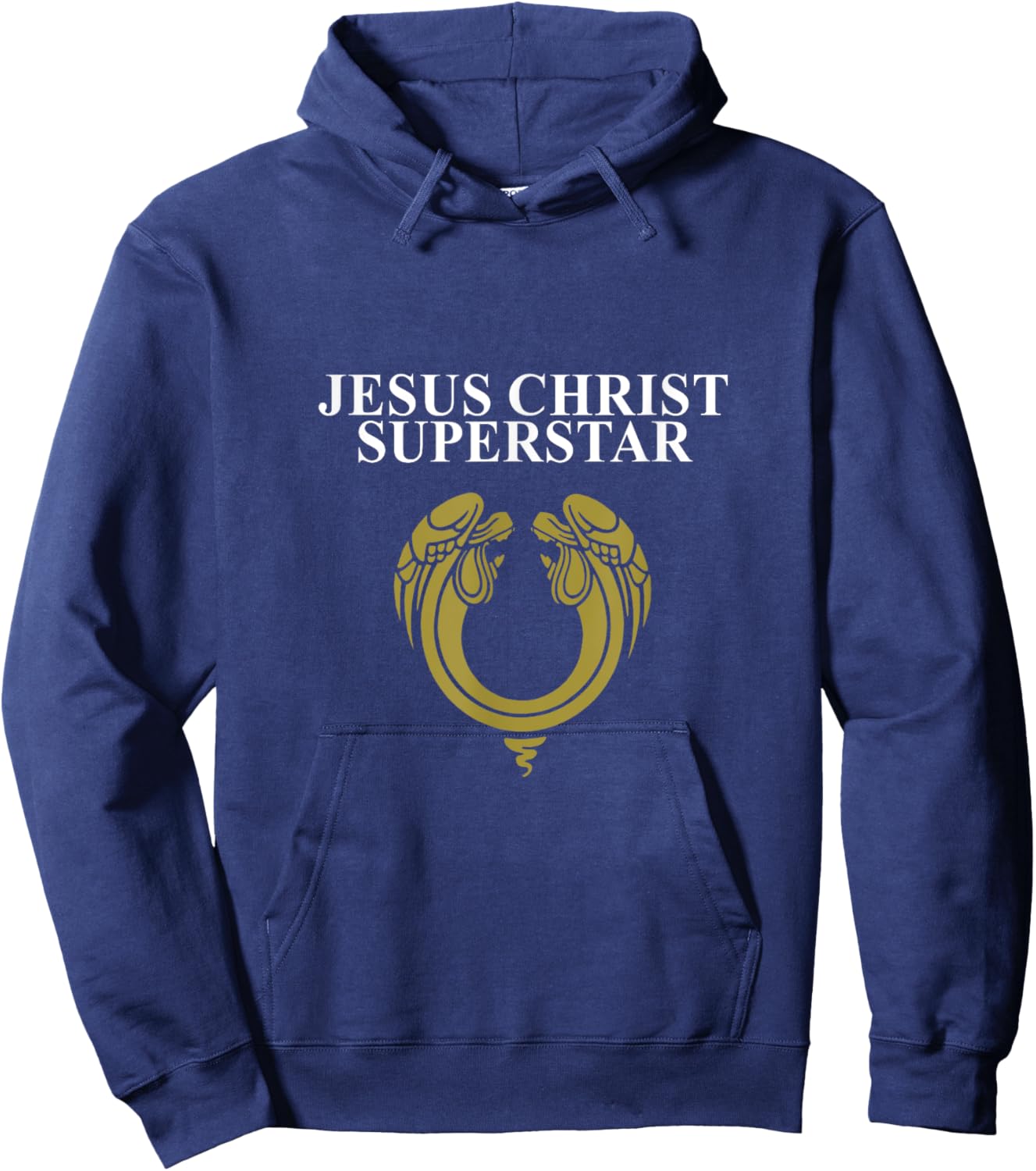 Andrew Lloyd Webber 'Jesus Christ Superstar' 1970 Classic Logo Black Hoodie - Hoodie | Navy