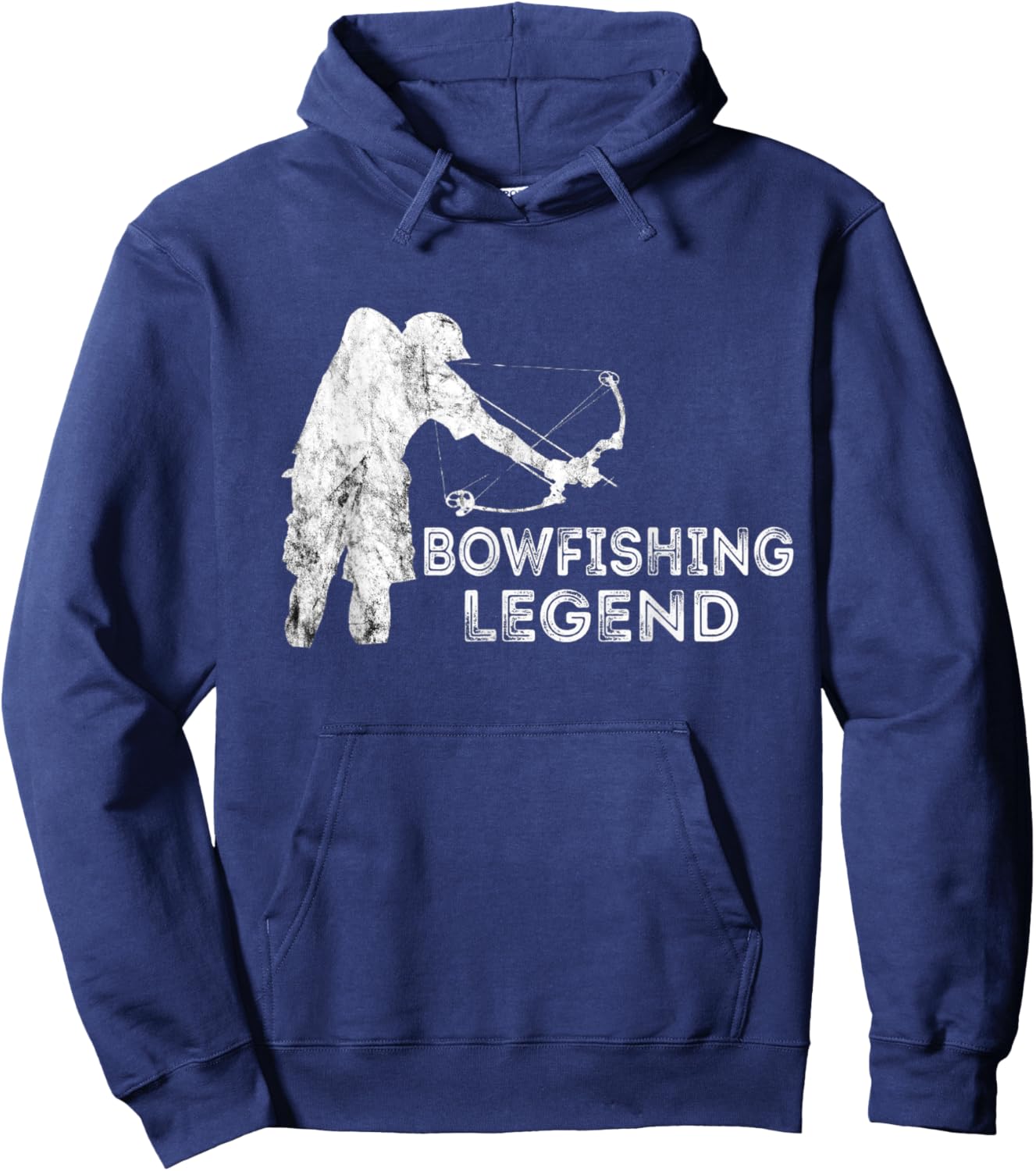 Bowfishing Legend Bowfisher Bowfish Fish Bow Hunting Fisher Hoodie - Hoodie | Navy