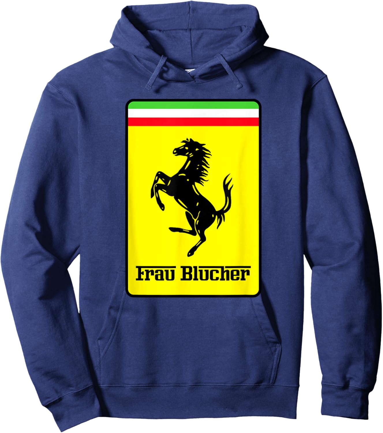 Frau Blucher - Prancing Horse - Frankenstein Junior Hoodie - Hoodie | Navy