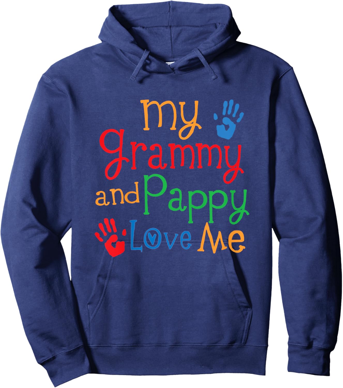 Grammy and Pappy Love Me Hoodie - Hoodie | Navy