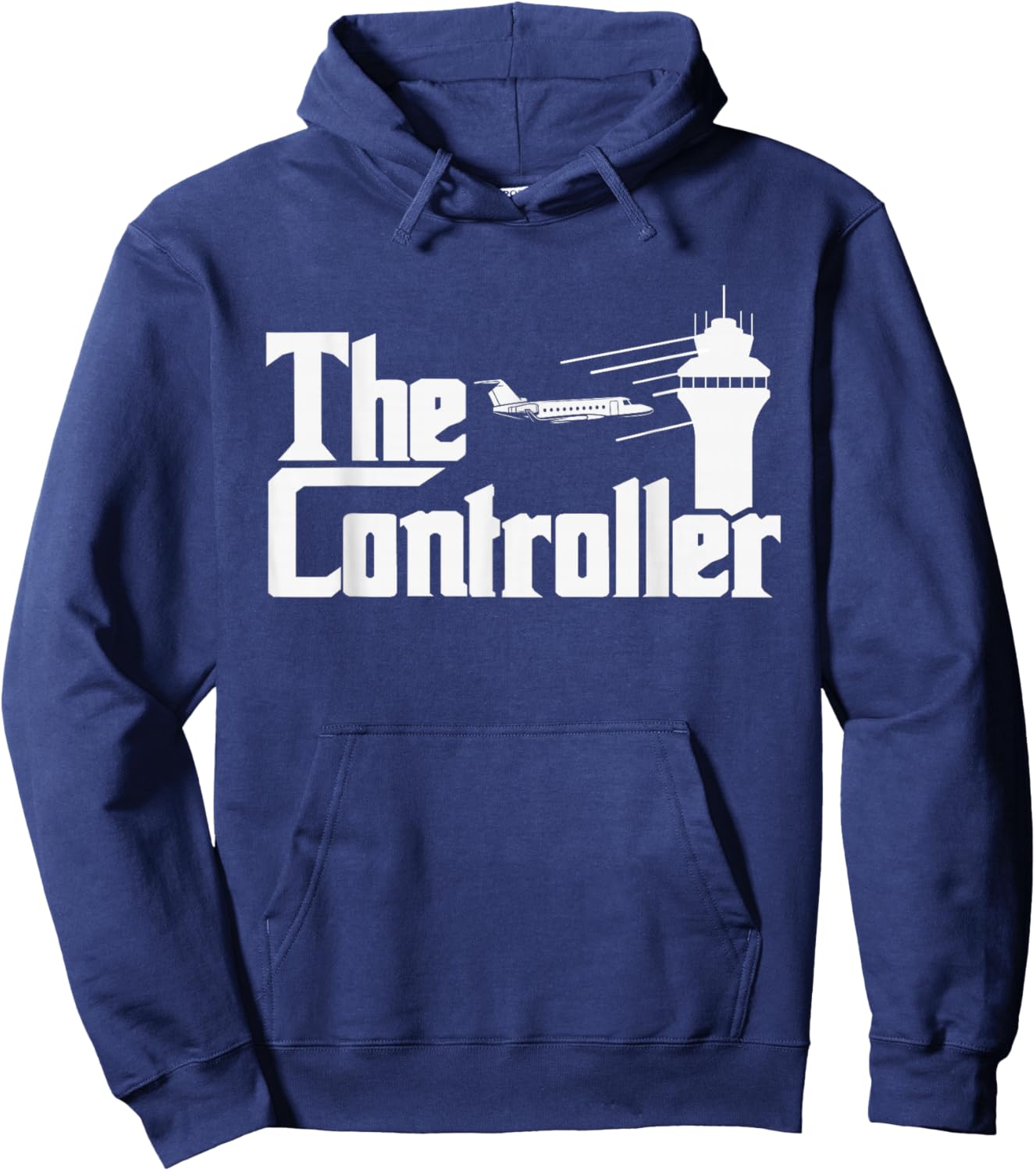 The Controller - Air Traffic Control Aircraft ATC Airfield Hoodie - Hoodie | Navy