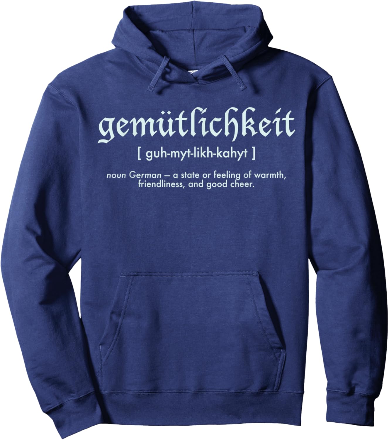 Gemütlichkeit German Good Cheer Prost Hoodie - Hoodie | Navy