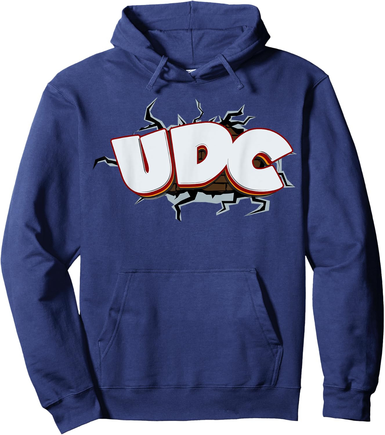 UDC Cracked Wall Hoodie - Hoodie | Navy