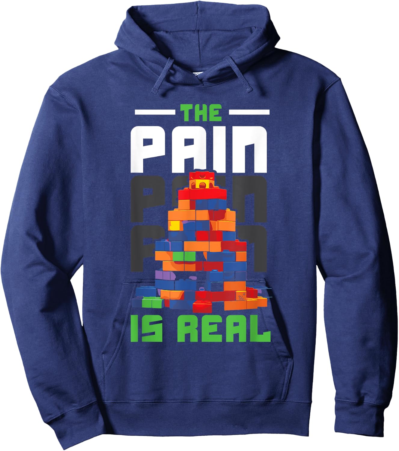 Master Builder Bricks Blocks Play Toys Hoodie - Hoodie | Navy