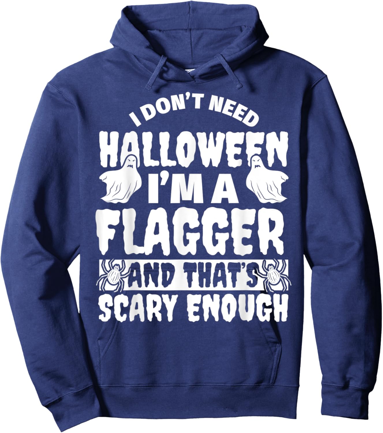 FLAGGER Halloween Funny Hoodie - Hoodie | Navy