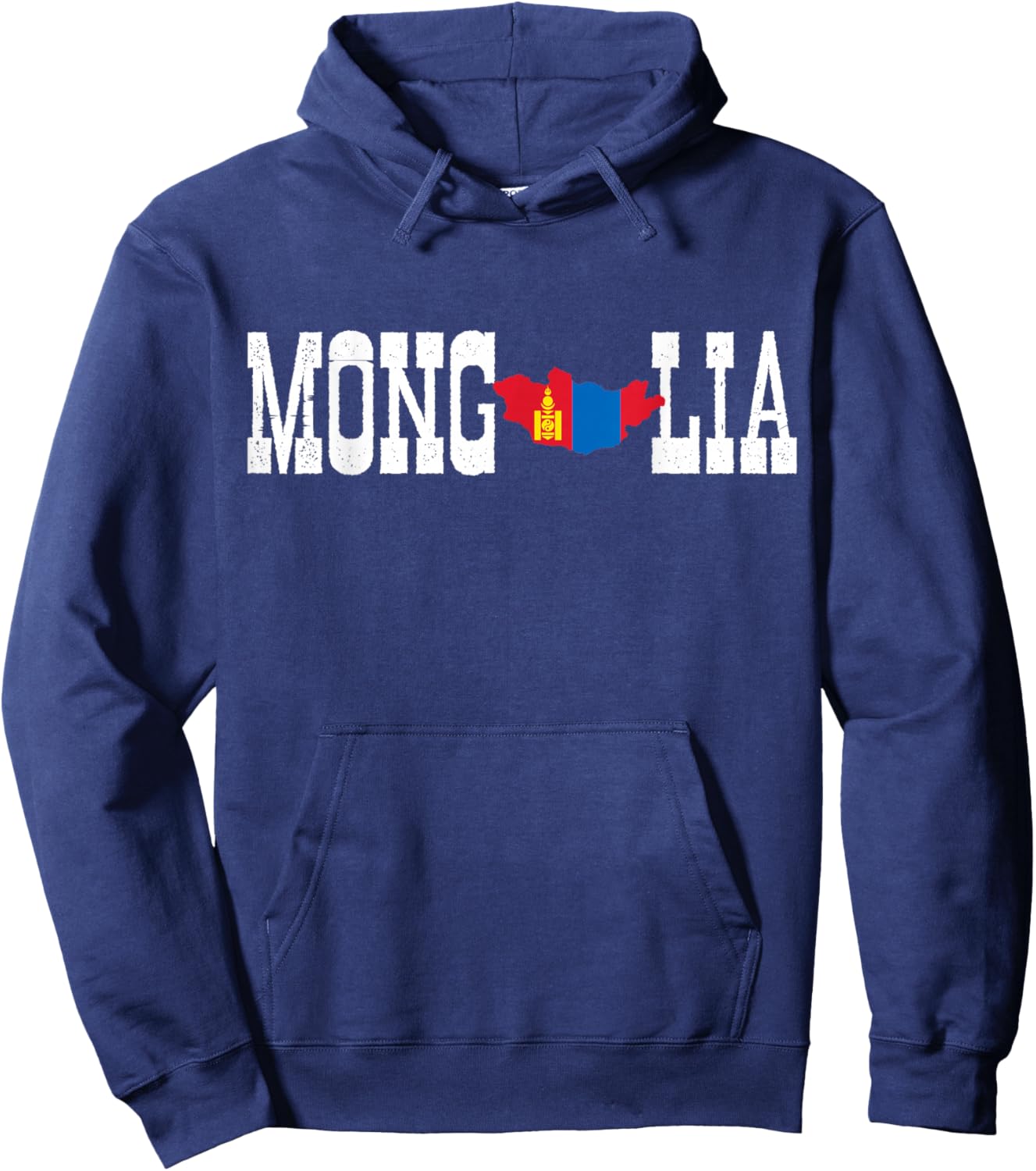 Mongol Shirt for Love Mongolia Flag Mongolian Hoodie - Hoodie | Navy