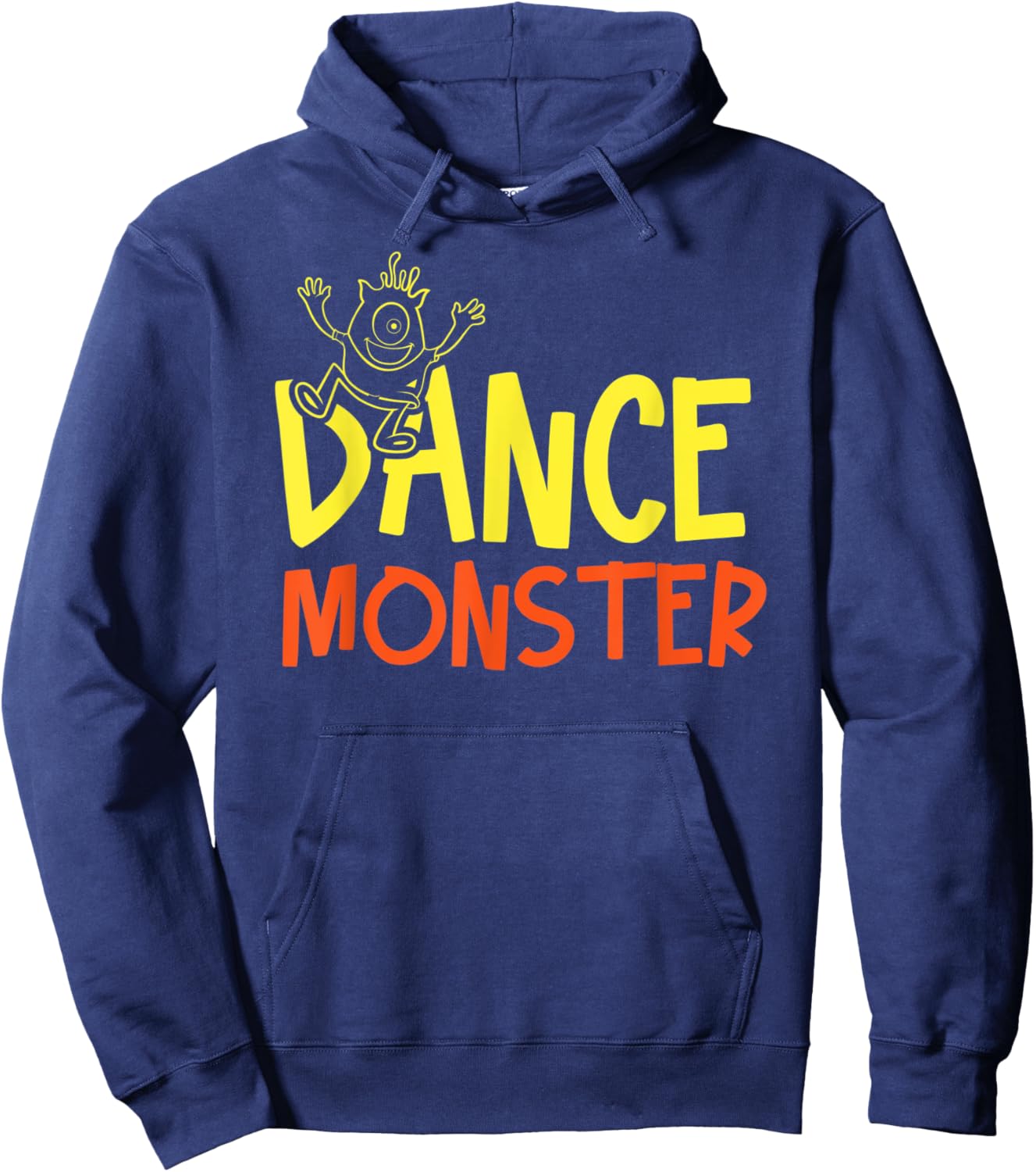 Cool Dance Monster Artwork Dancing Music Lovers Hoodie - Hoodie | Navy