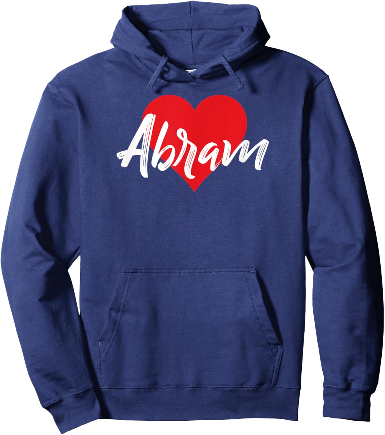 I Love Abram First Name I Heart Named Hoodie - Hoodie | Navy