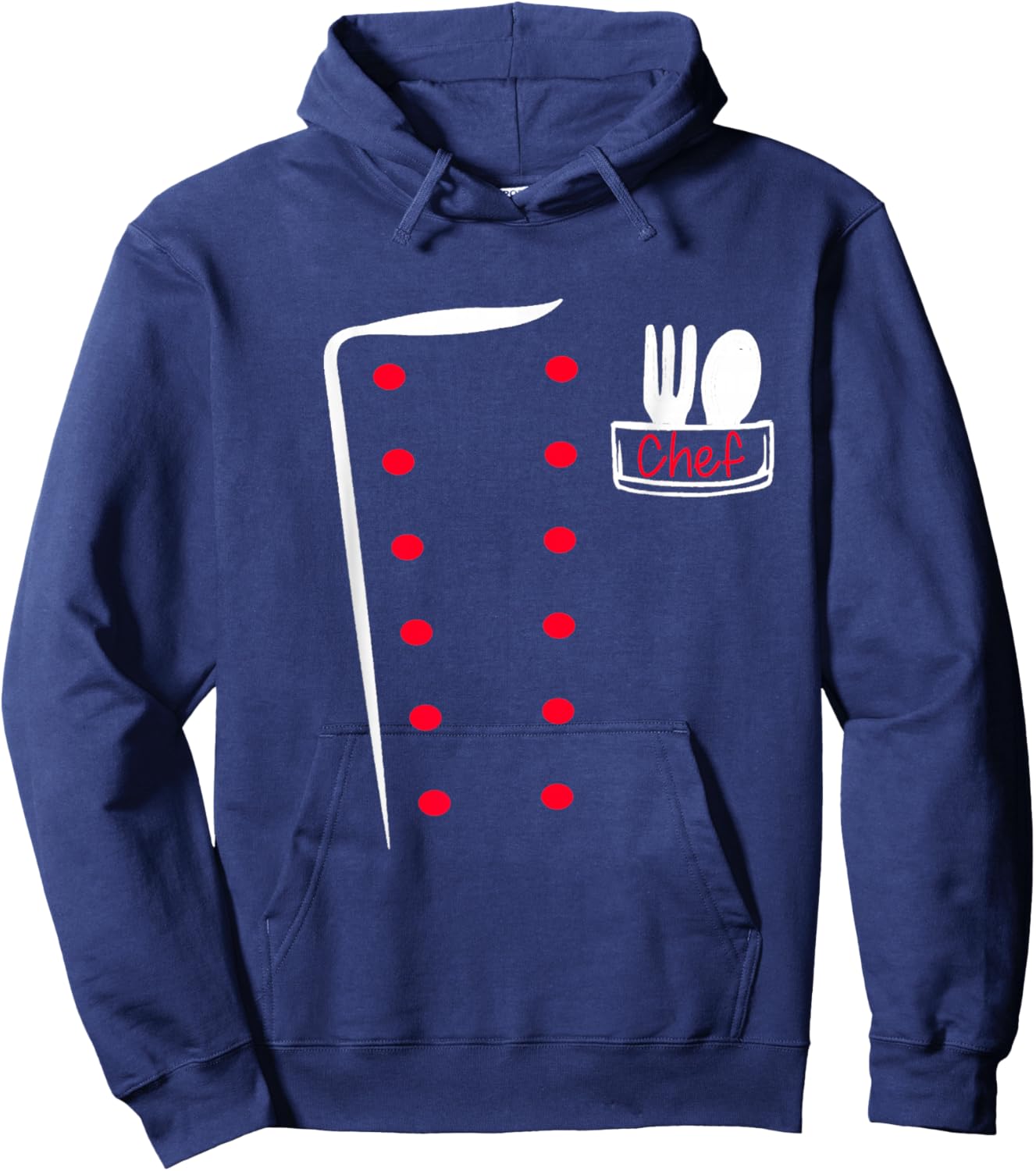 Chef Uniform Funny Cook Costume Hoodie - Hoodie | Navy