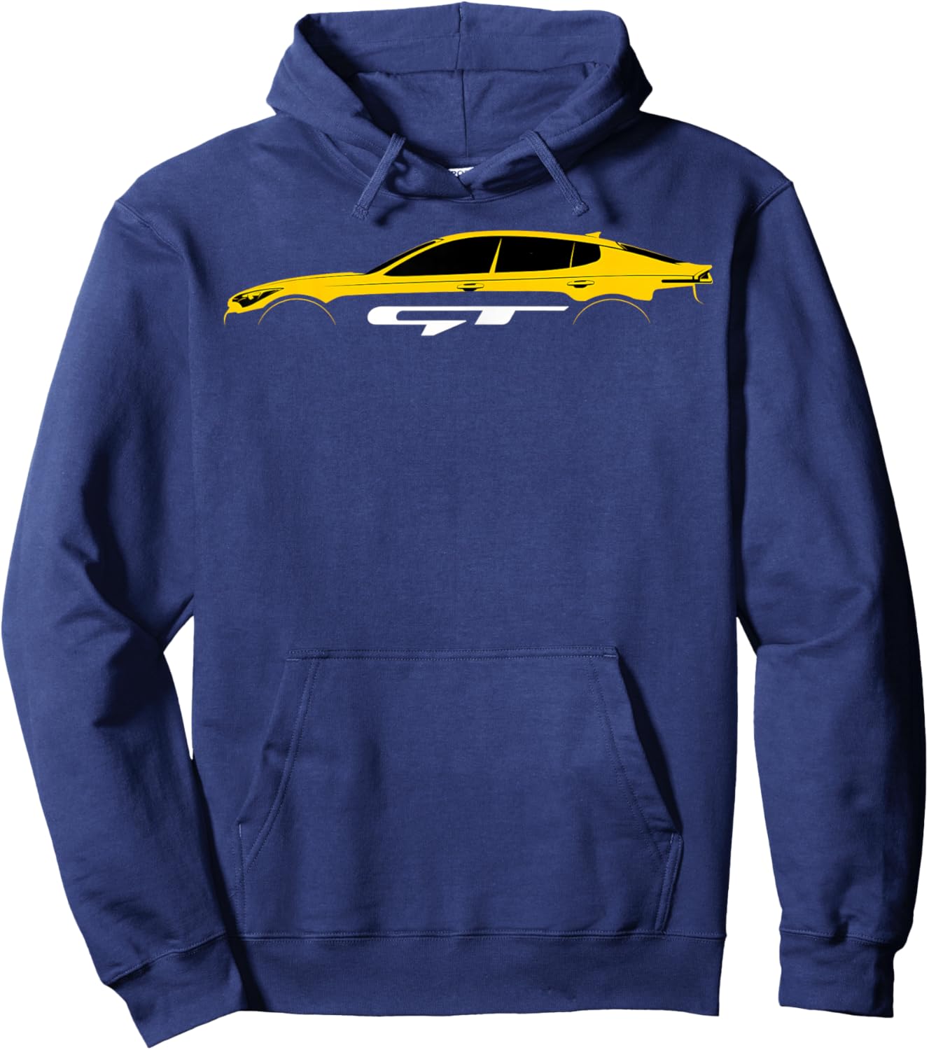 Stinger GT KDM Yellow Silhouette Hoodie - Hoodie | Navy